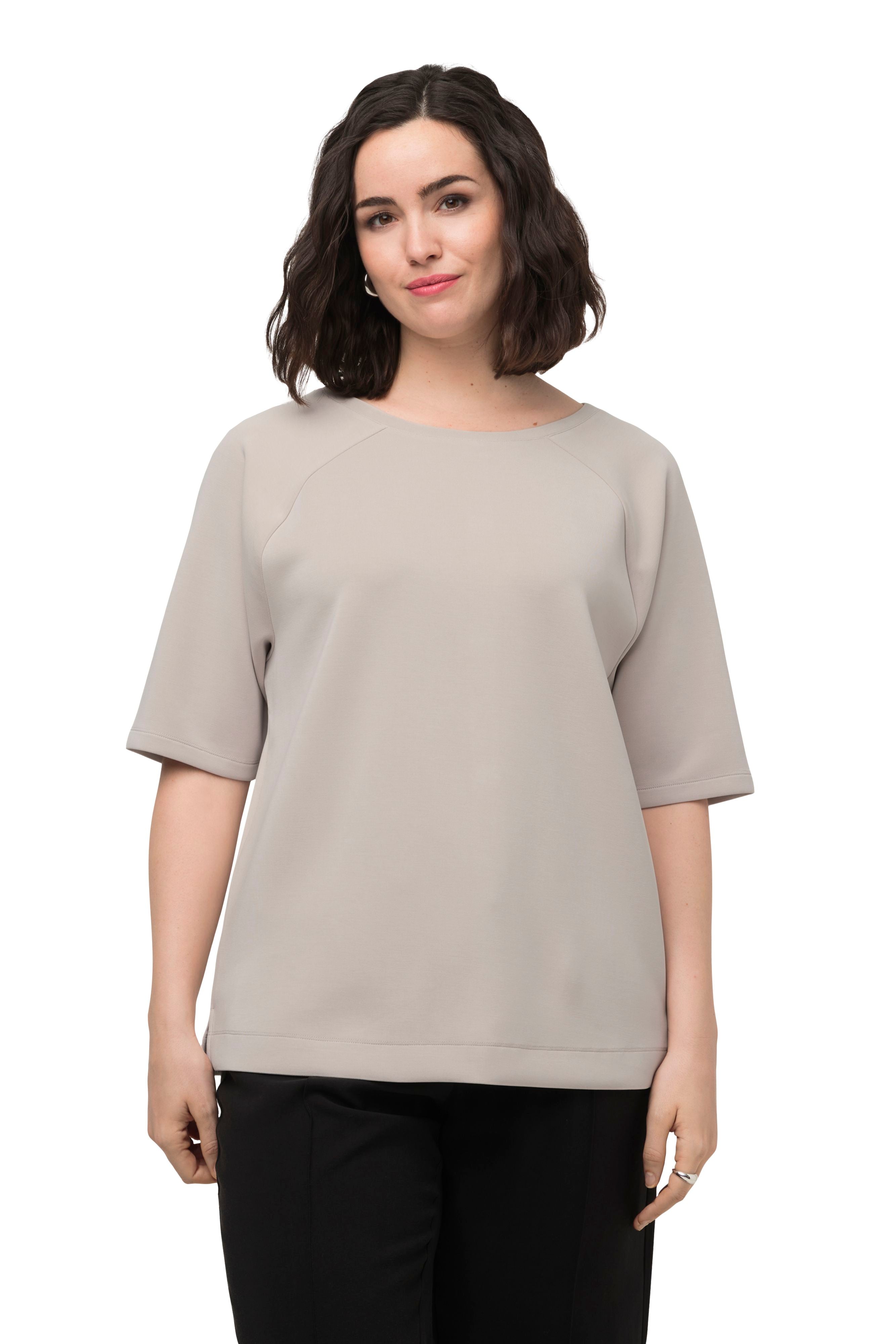 Ulla Popken Sweatshirt in Beige