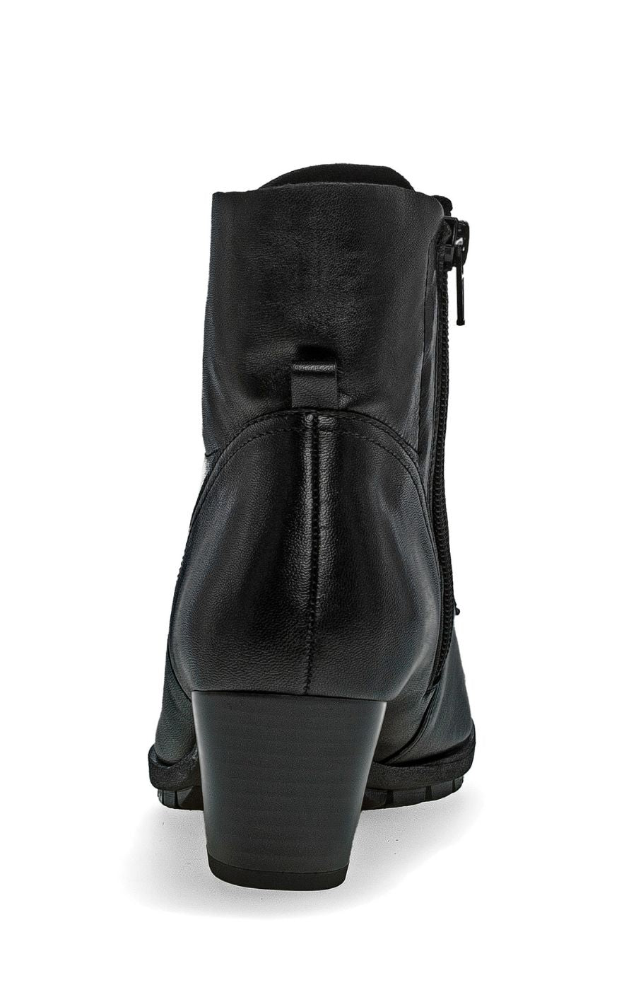 Gabor Lace-Up Heel Ankle Boots in Black