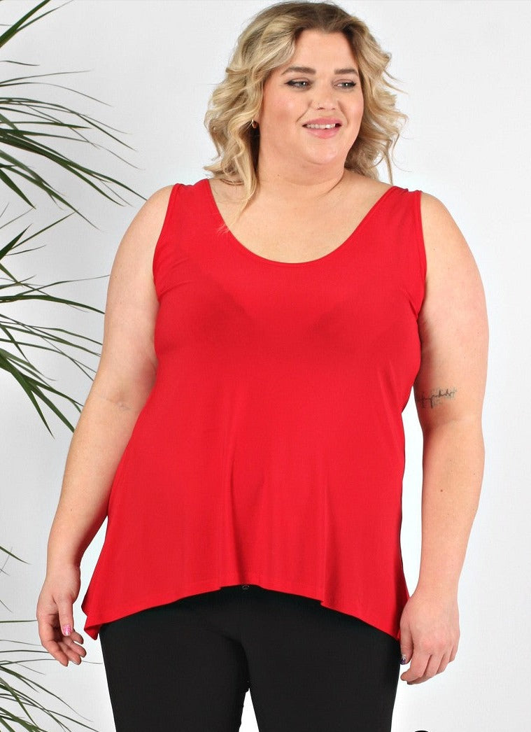 Magna A-Line vest in Red