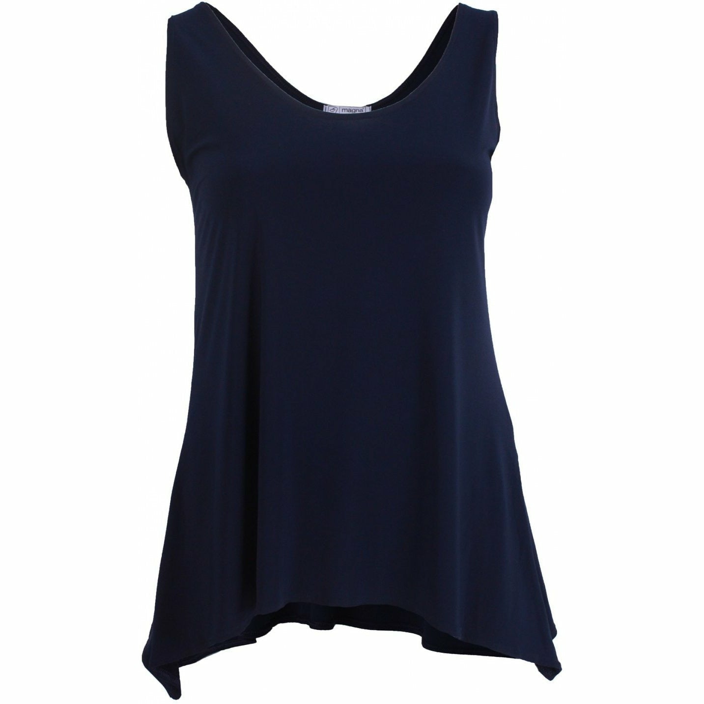 Magna A-Line vest in navy - Wardrobe Plus