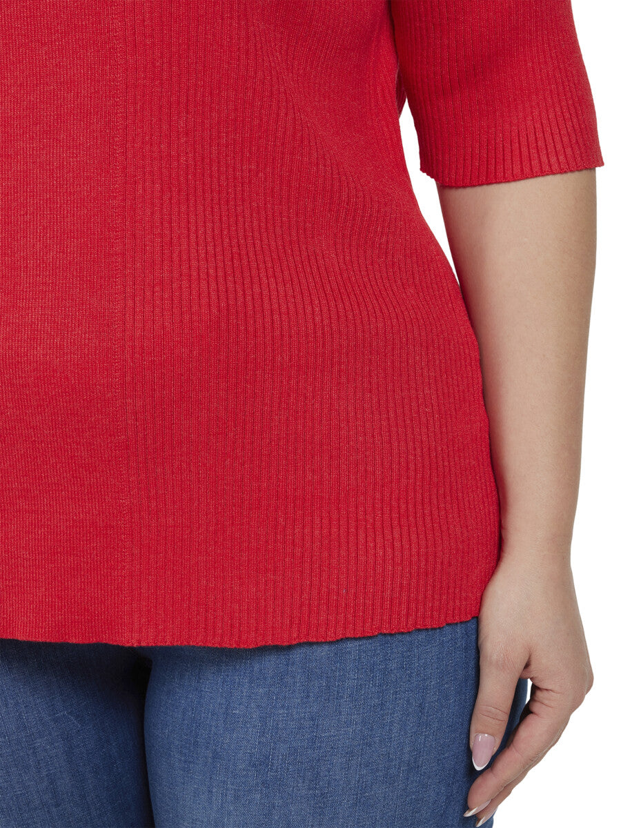 Ciso Knitted Top in Burnt Orange
