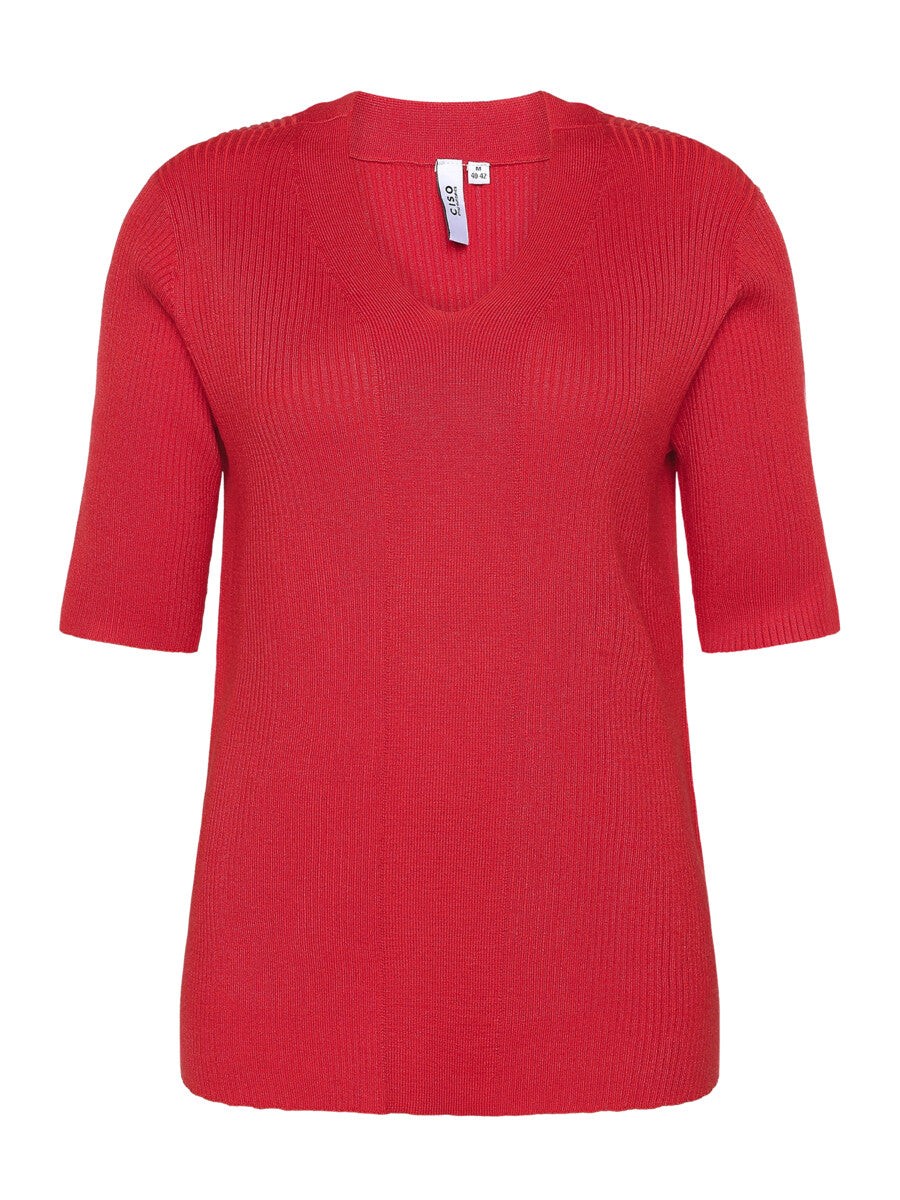 Ciso Knitted Top in Burnt Orange
