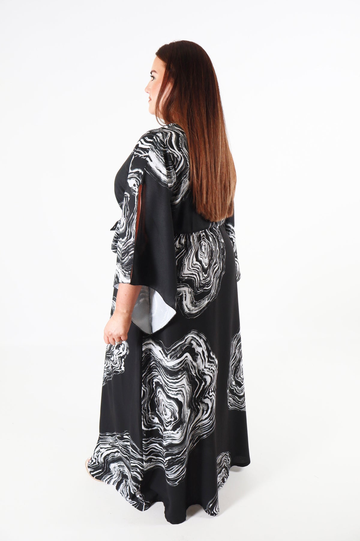 Curviss Black Marble Dress