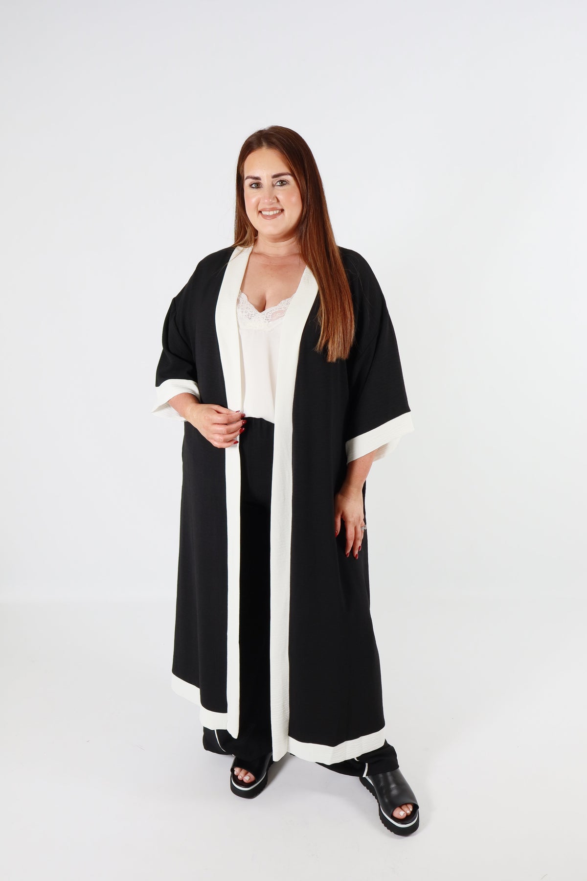 Curviss Longline Jacket in Black