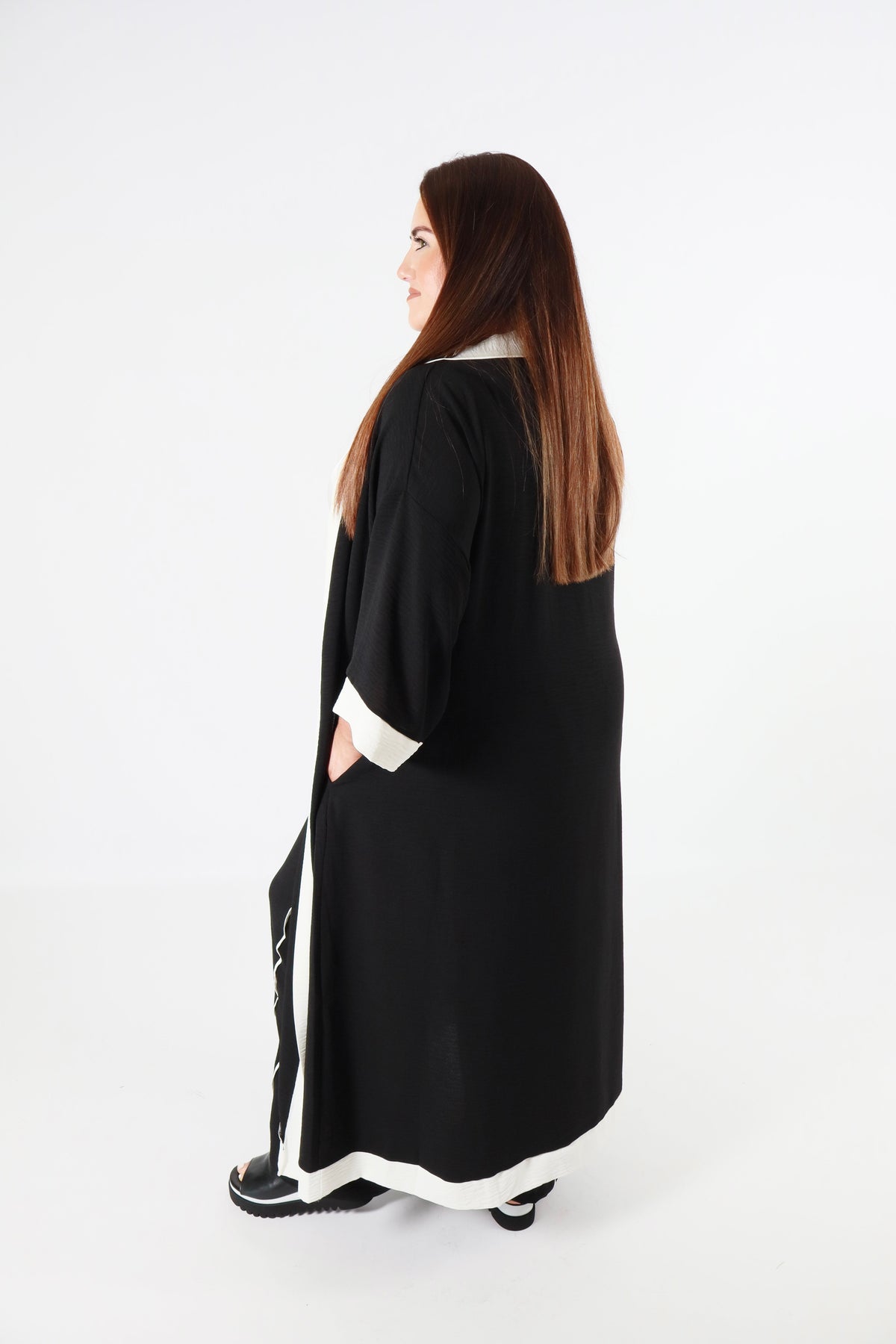 Curviss Longline Jacket in Black
