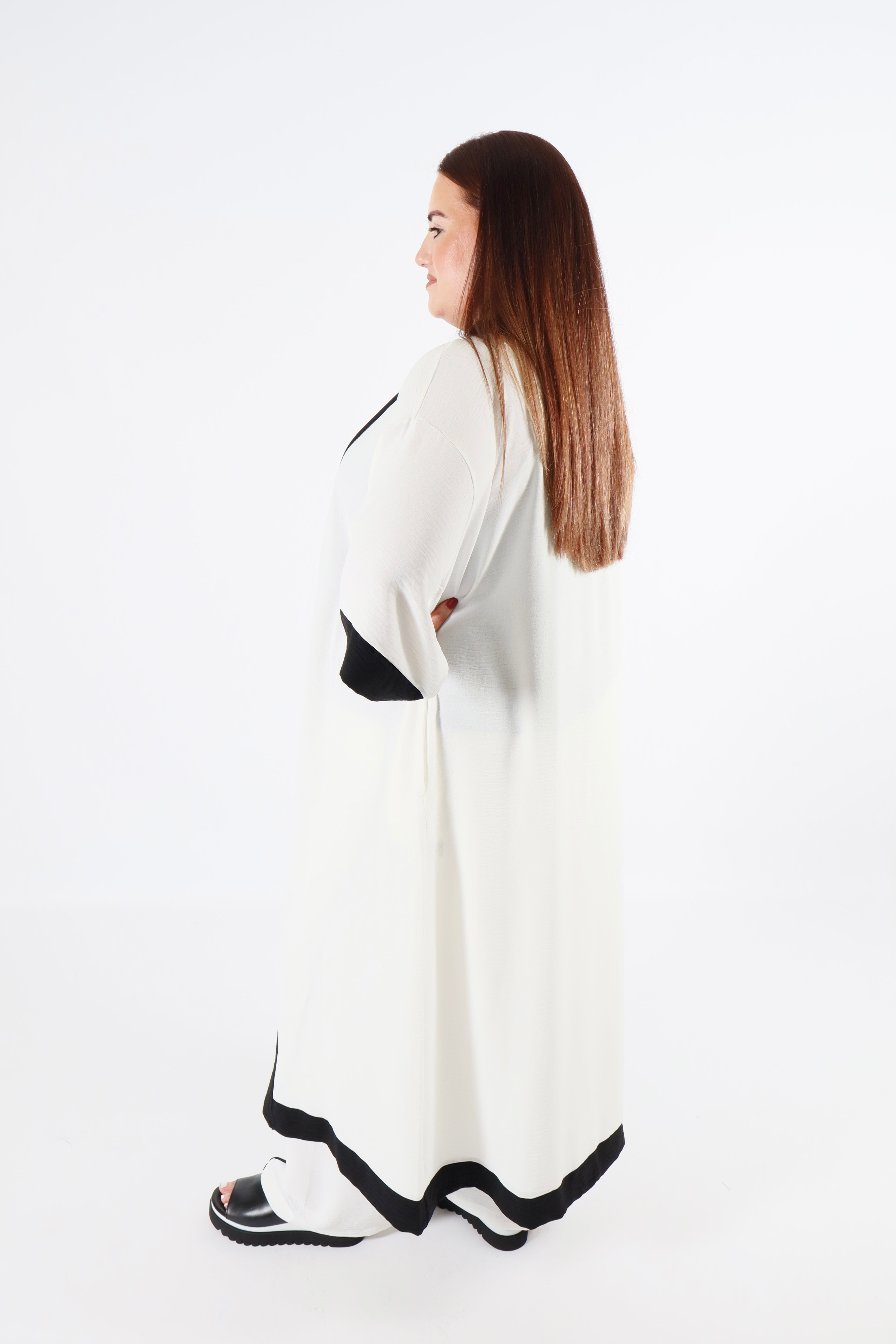 Curviss Longline Jacket in White