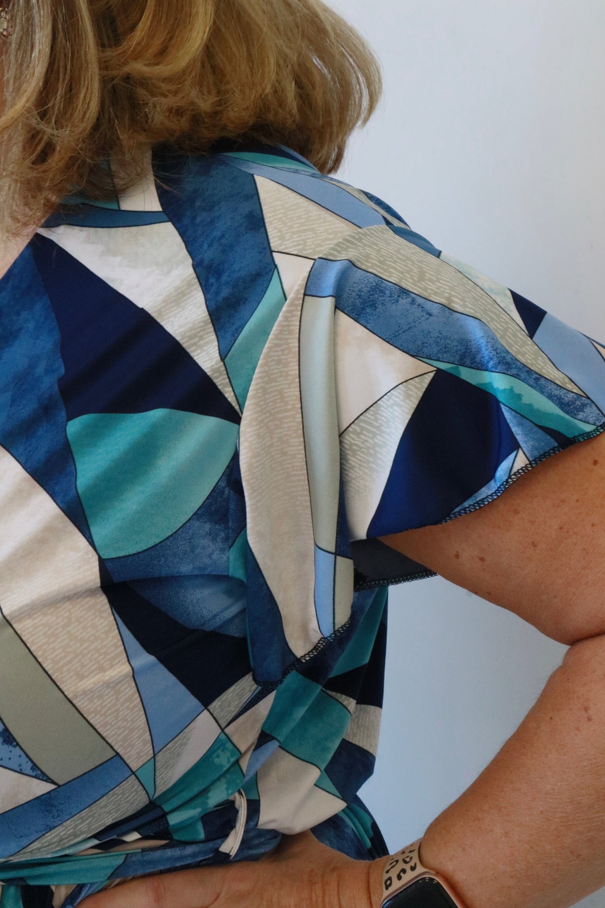 Dani Dress in Tropical Navy