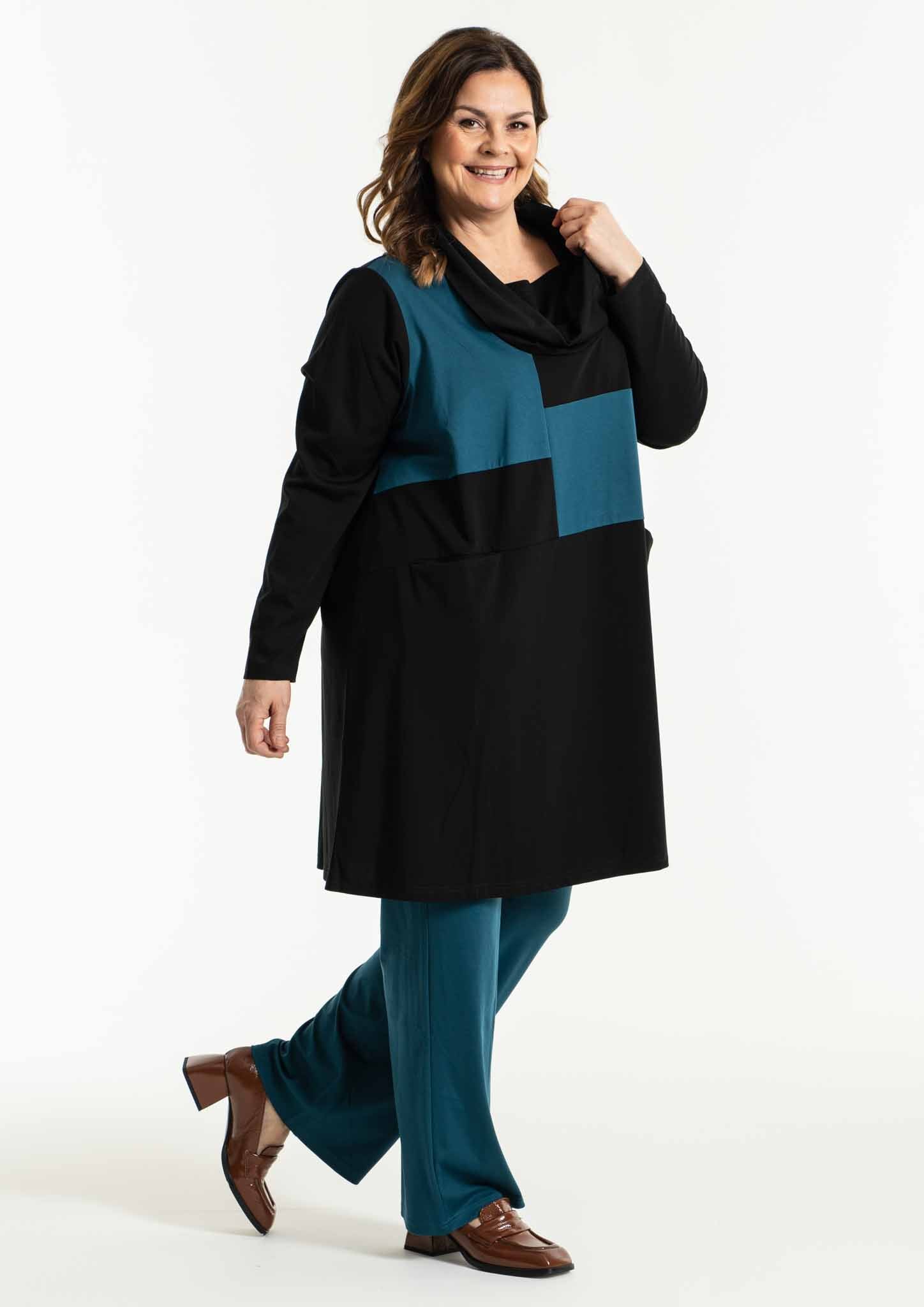 Gozzip Barbel Cowl Tunic in Blue