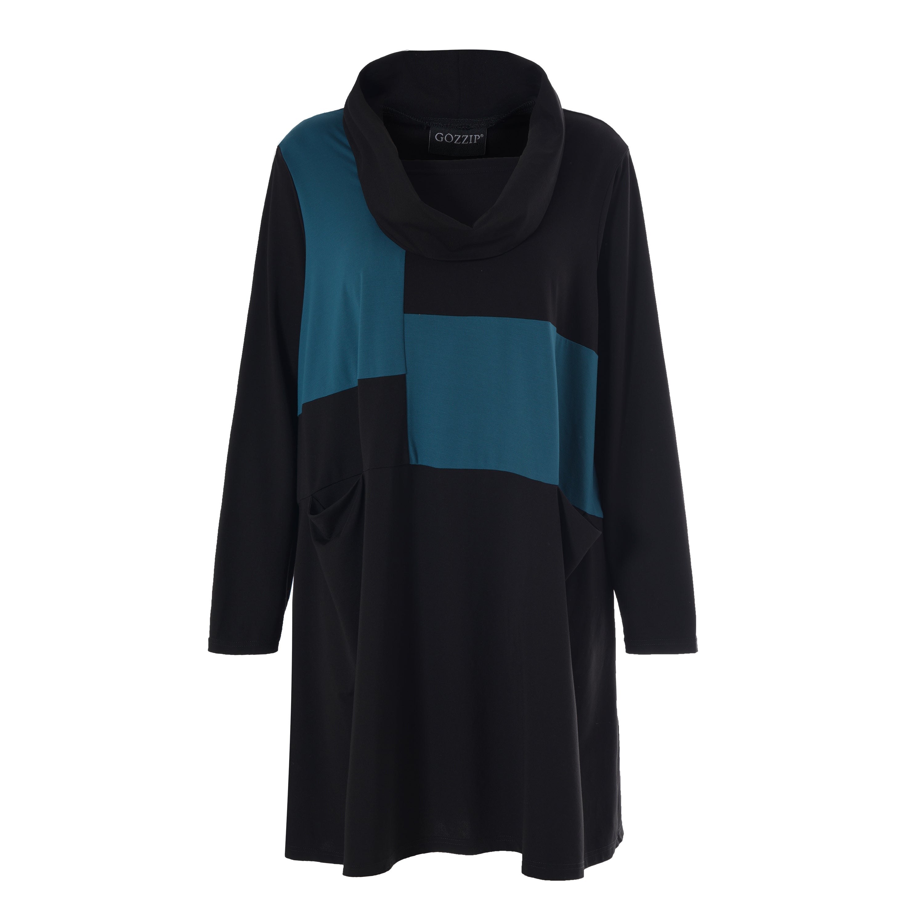 Gozzip Barbel Cowl Tunic in Blue