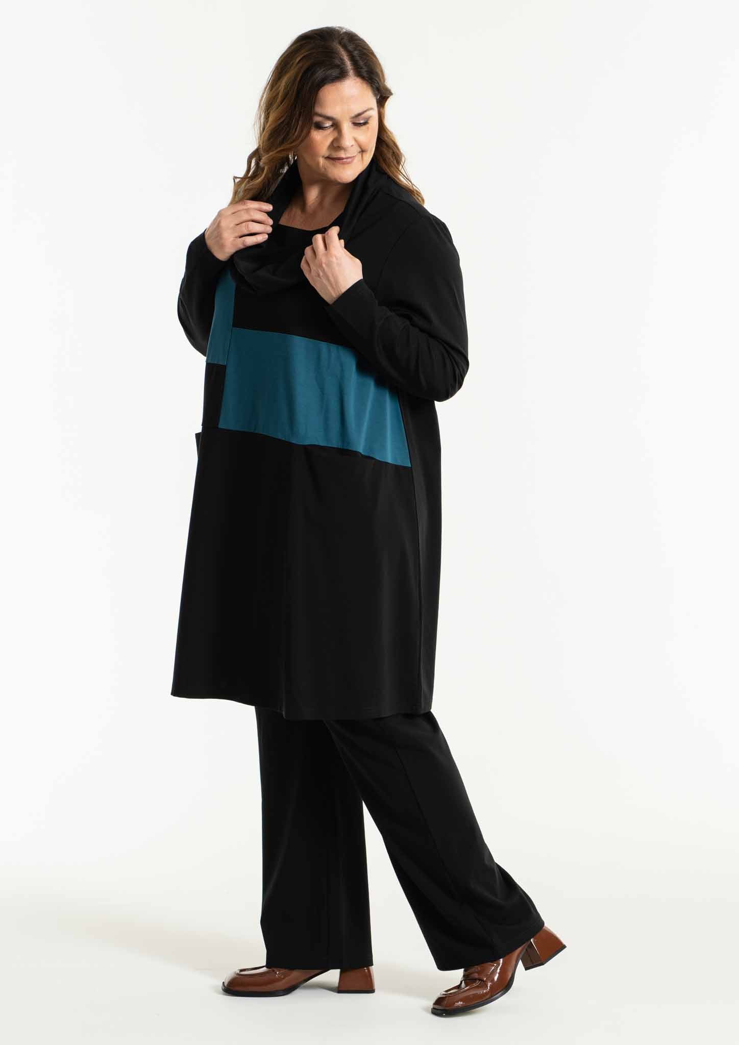 Gozzip Barbel Cowl Tunic in Blue