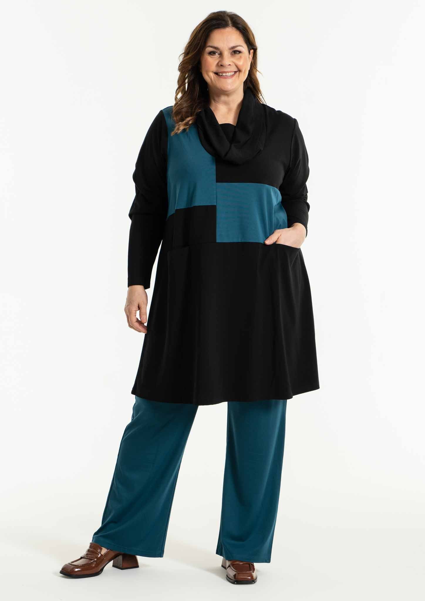 Gozzip Barbel Cowl Tunic in Blue