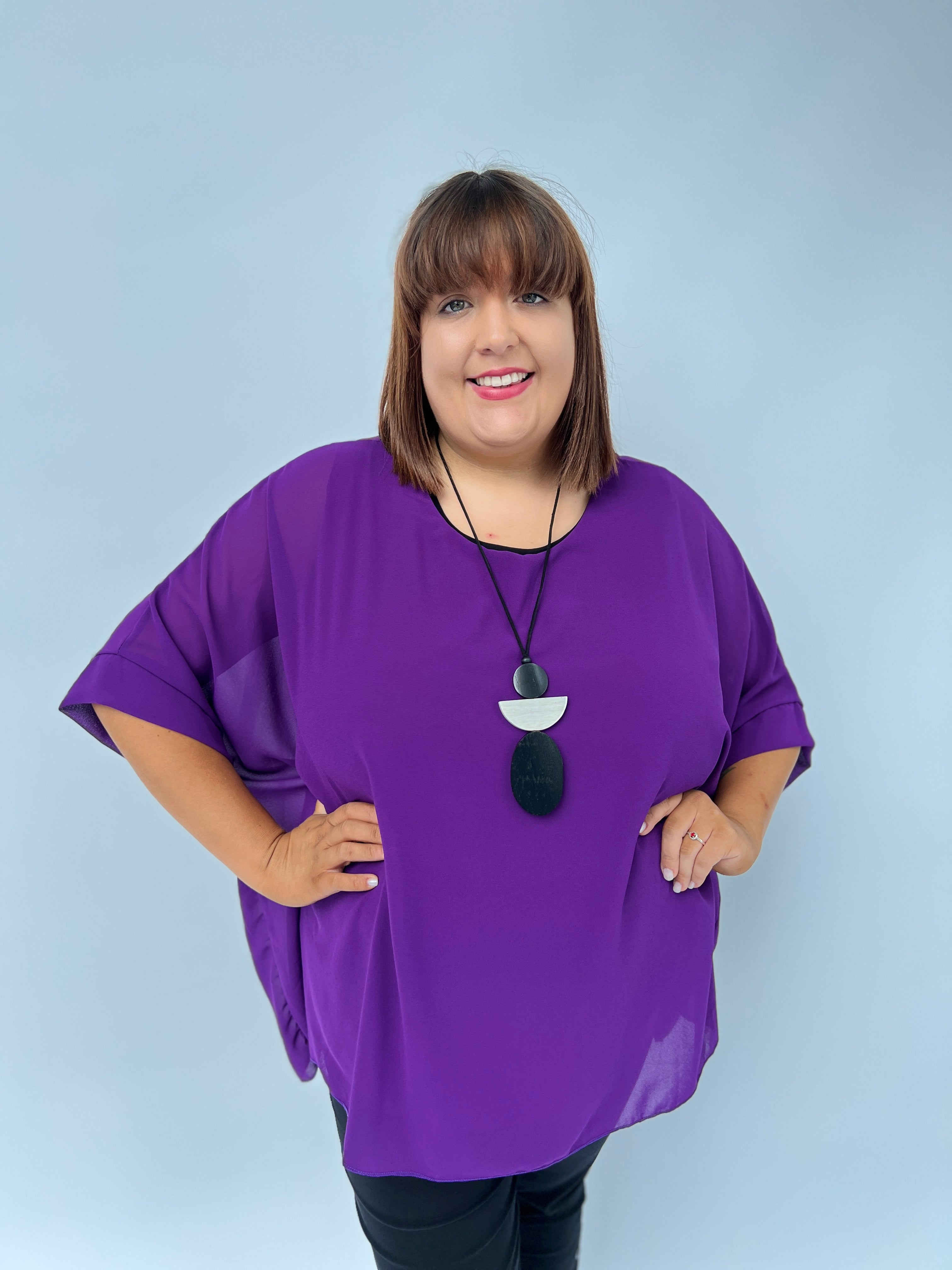 Alice Blouse in Purple