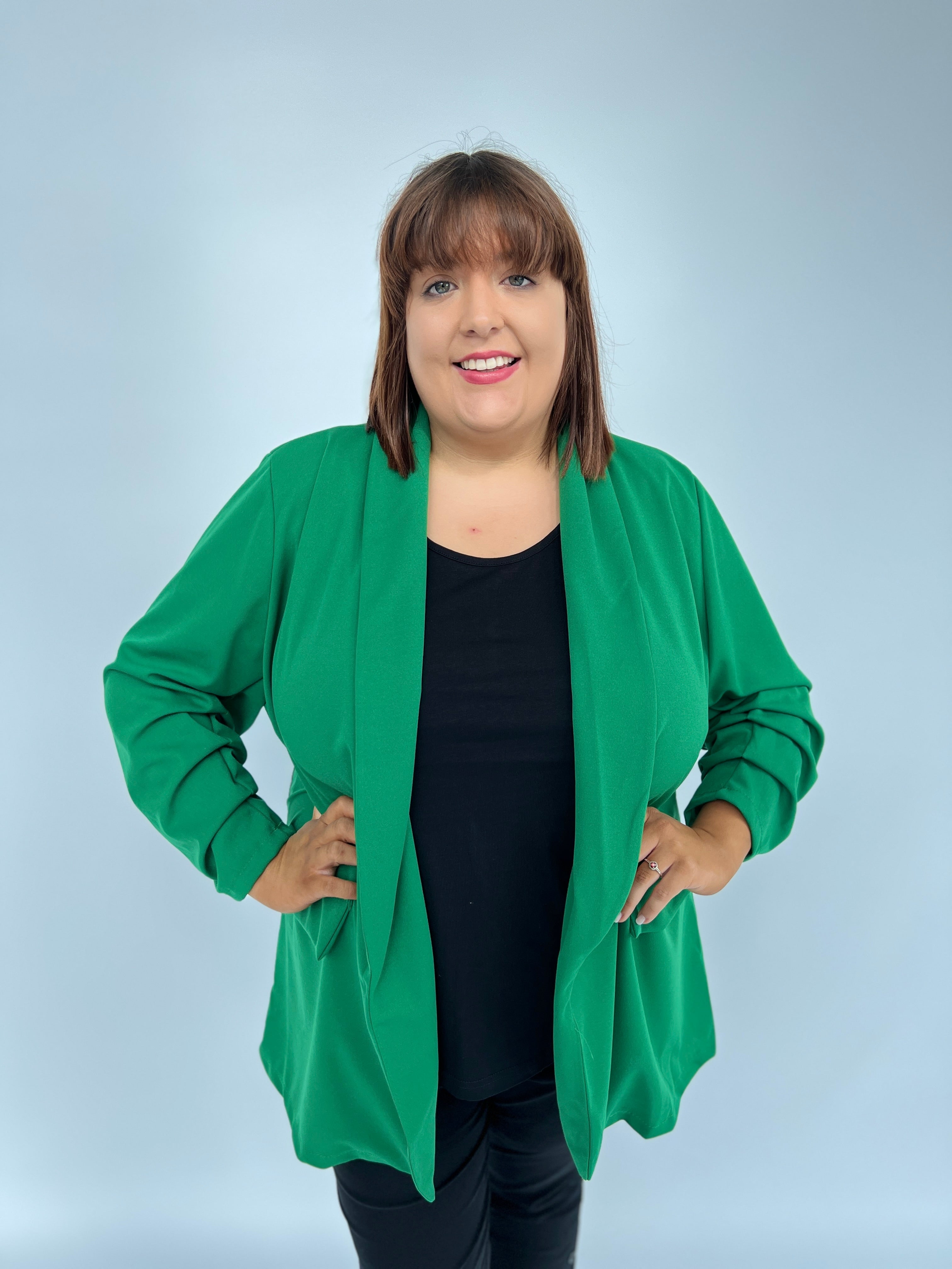 Amy Blazer in Green