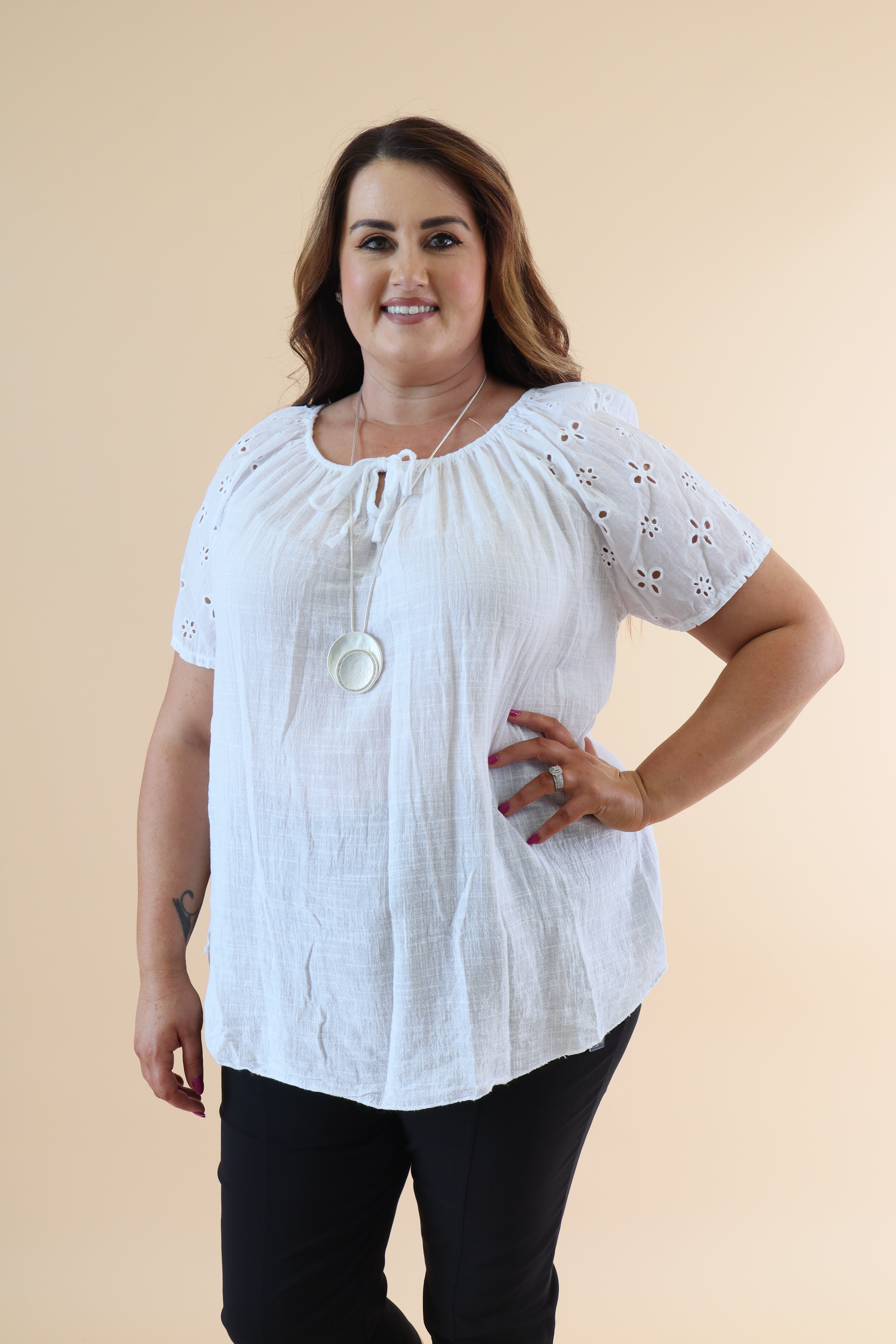 Helen Blouse in White