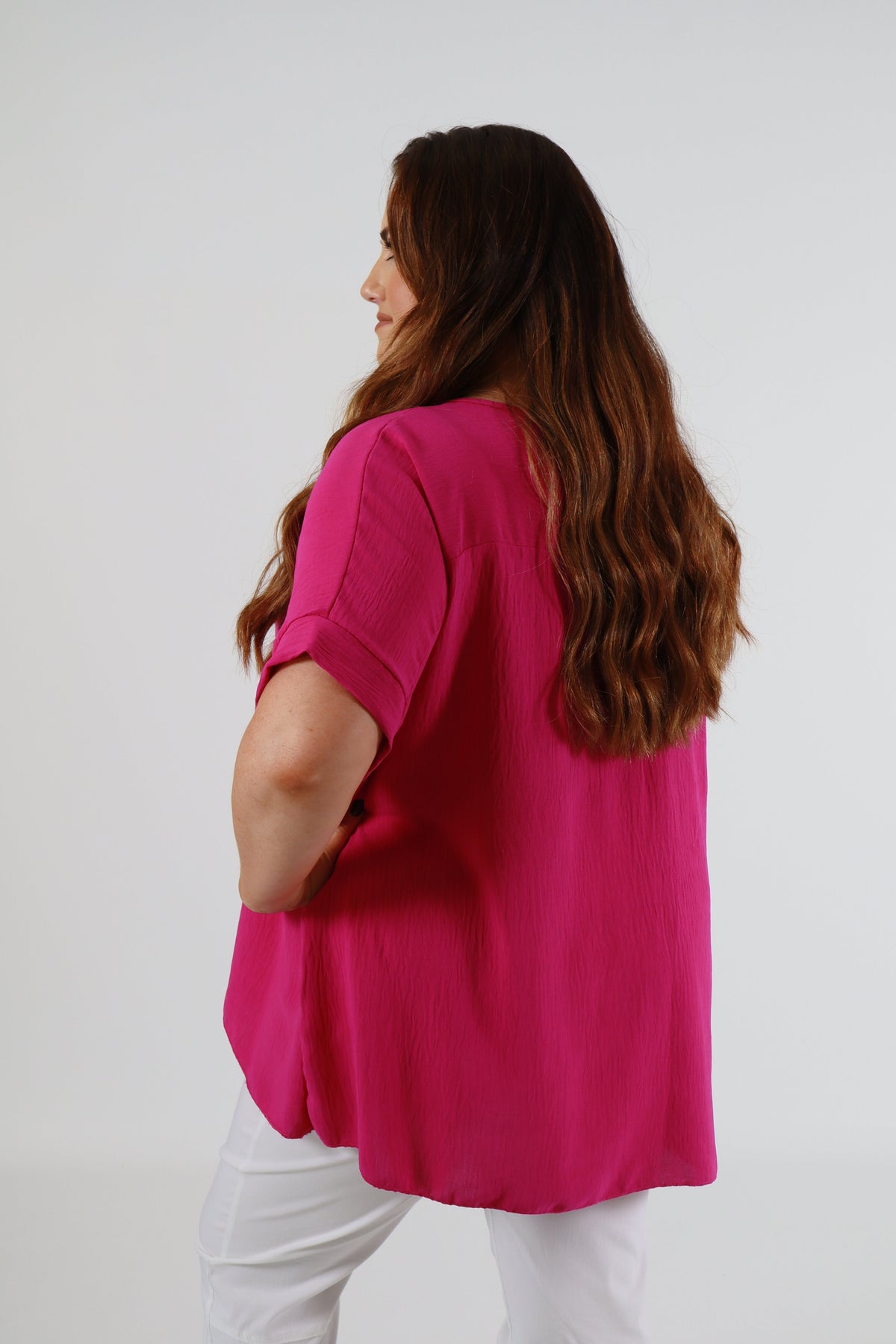 Rachel Blouse in Magenta