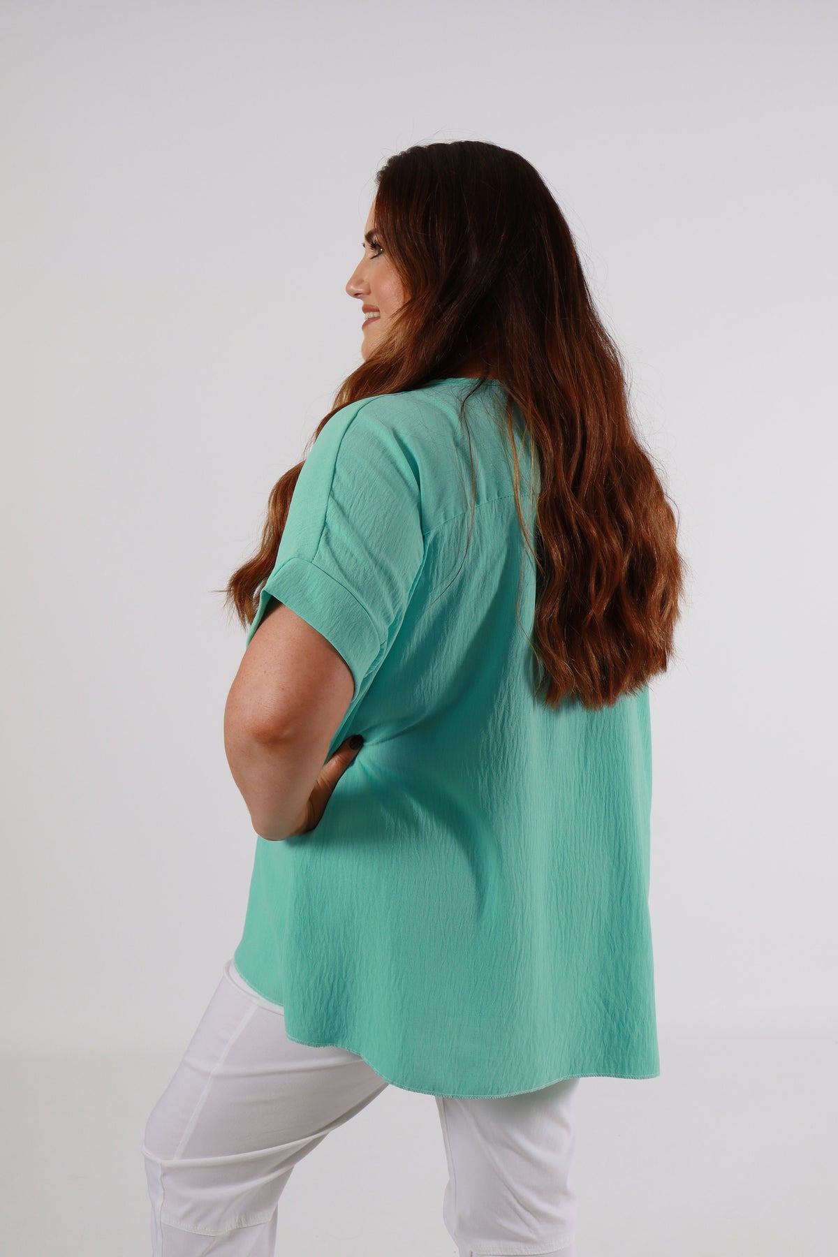 Rachel Blouse in Turquoise