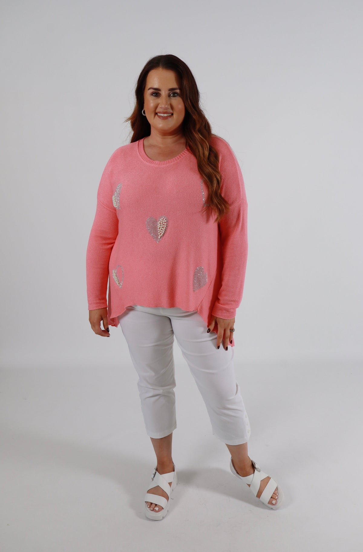 Harmony Jumper in Coral