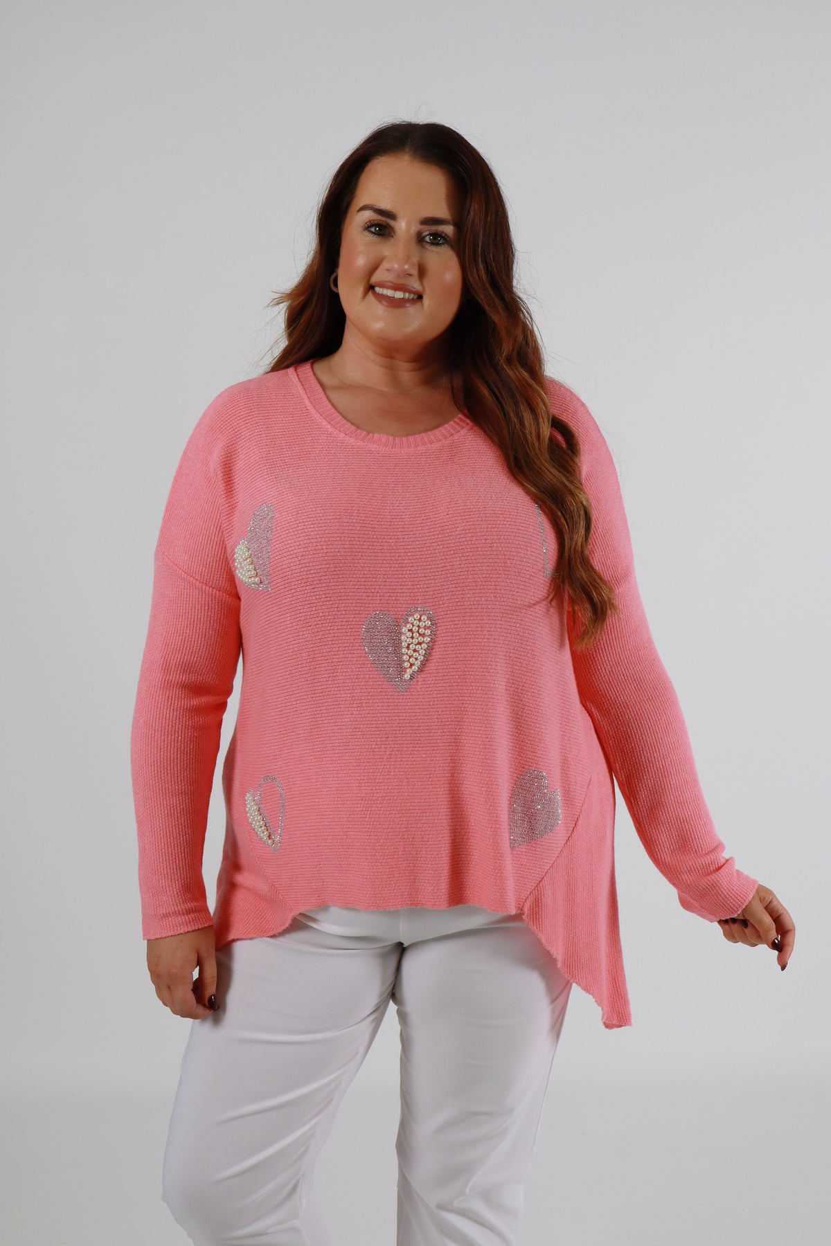 Harmony Jumper in Coral