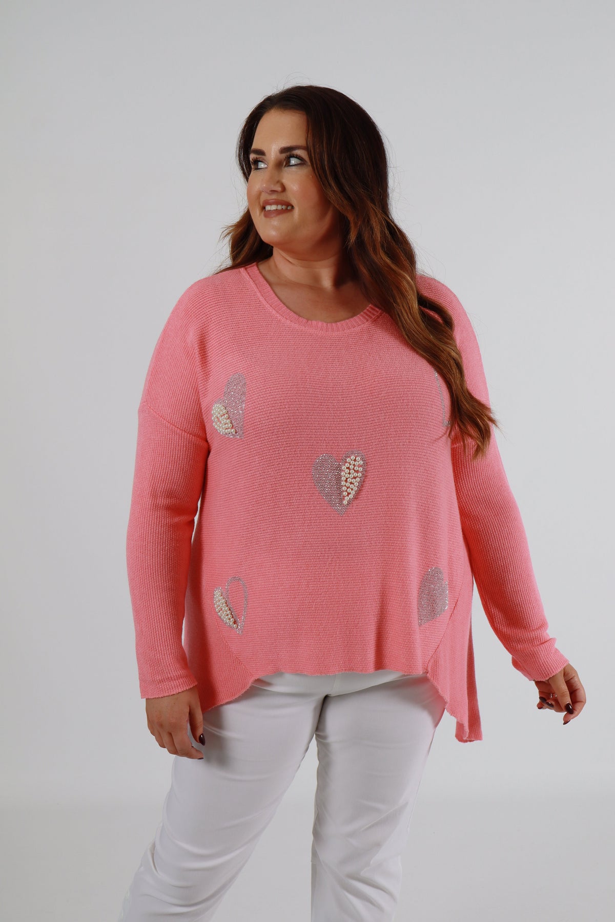 Harmony Jumper in Coral
