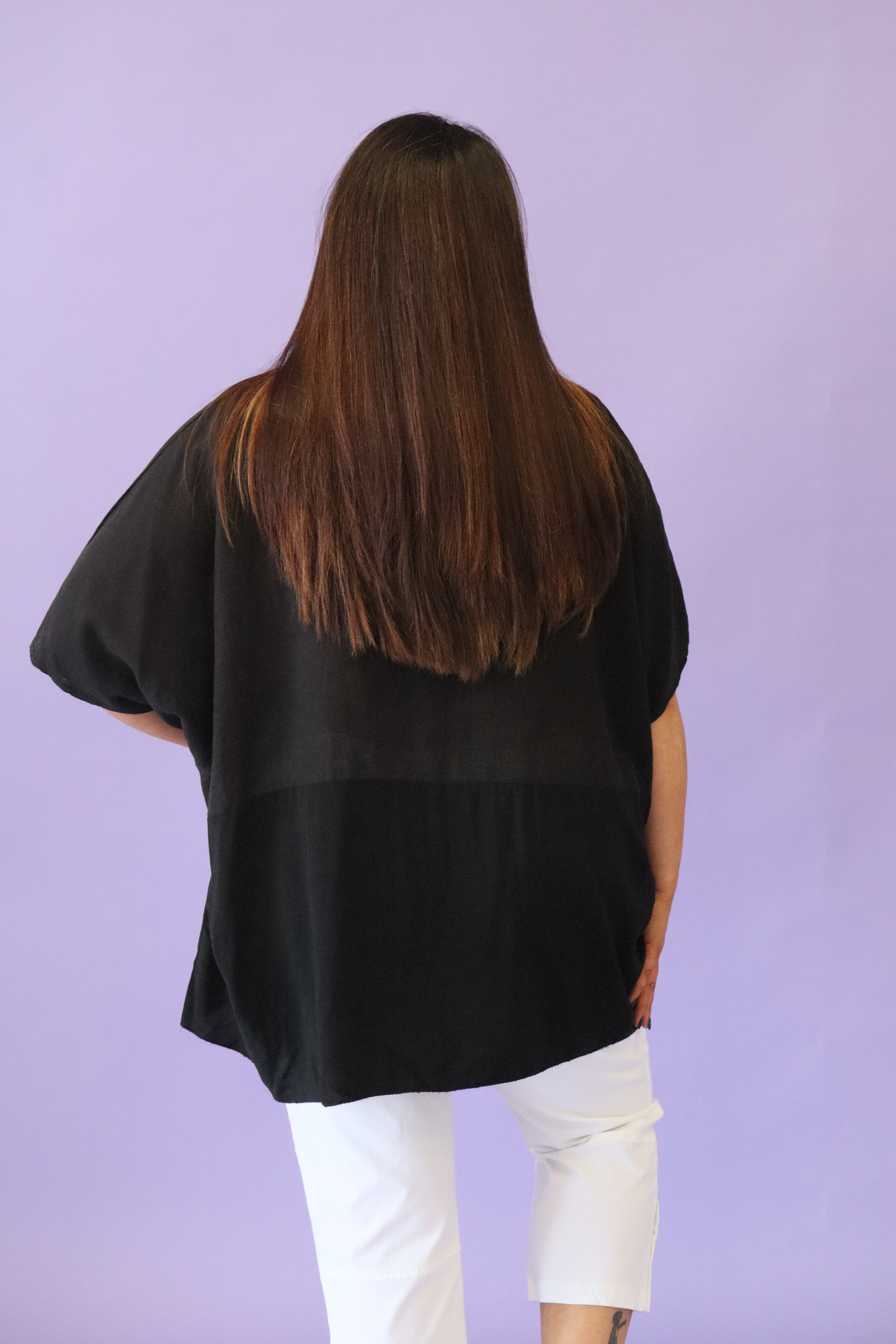 Cali Linen Top in Black