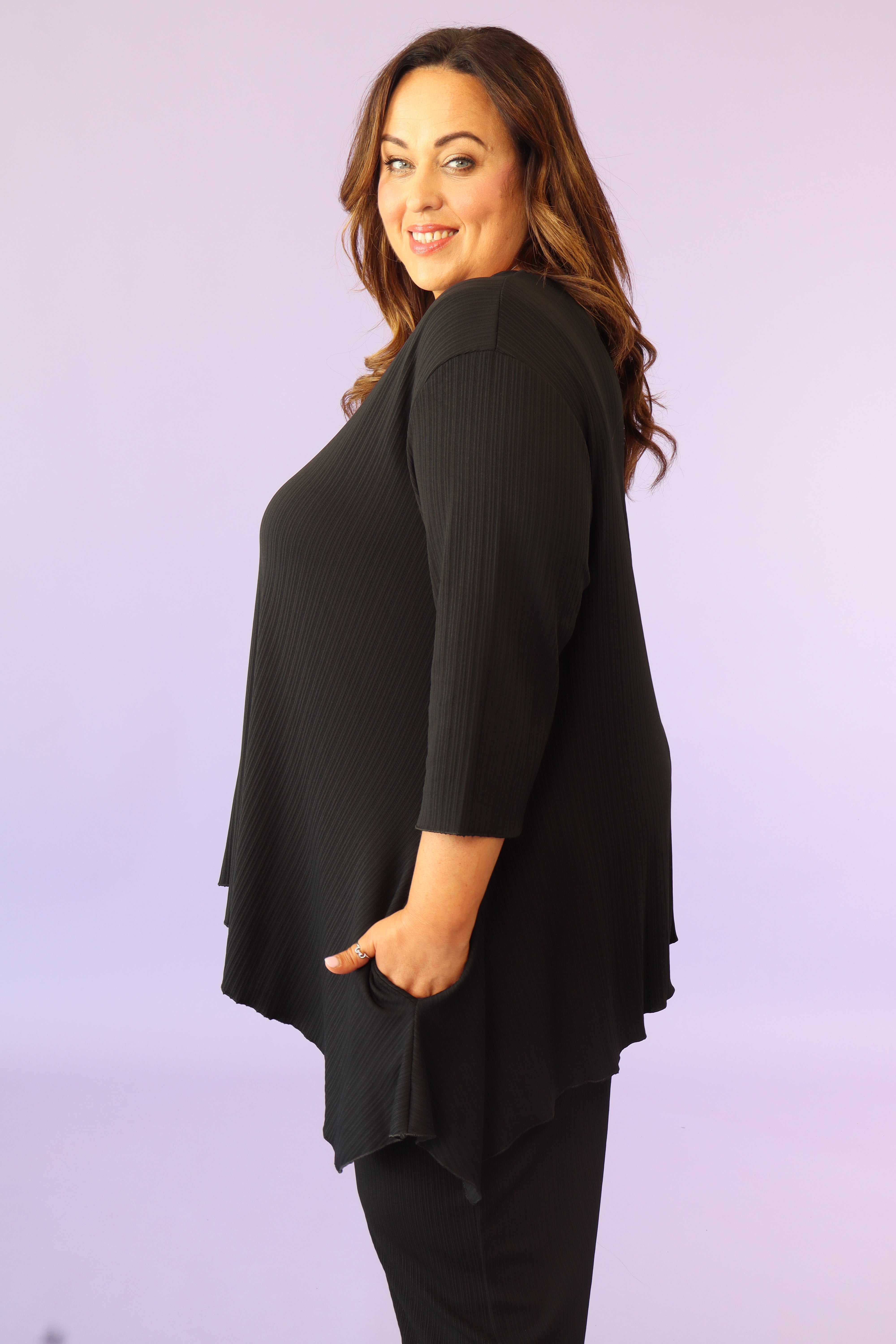 Coco Pleated Co-Ord in Black