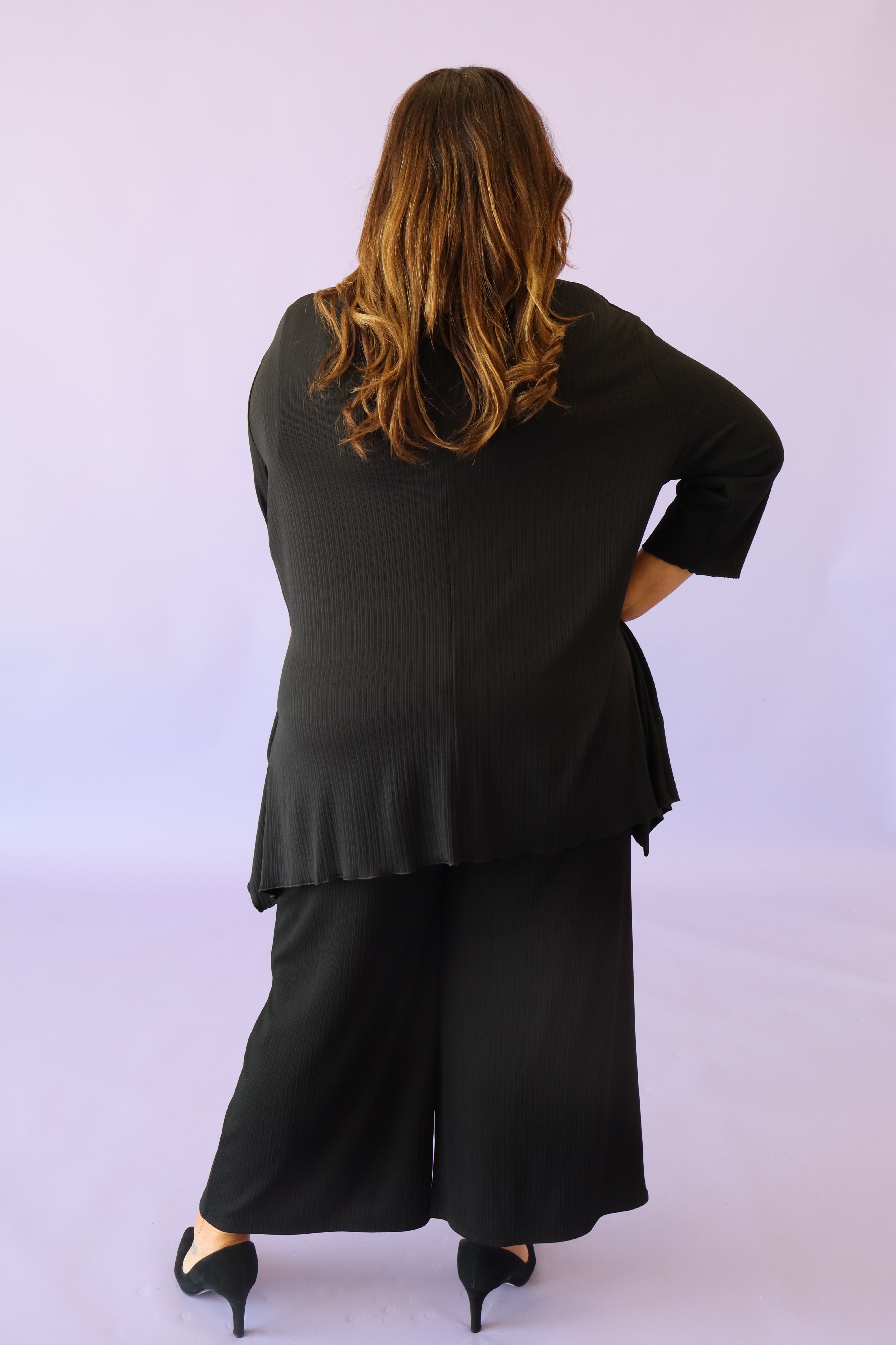 Coco Pleated Co-Ord in Black