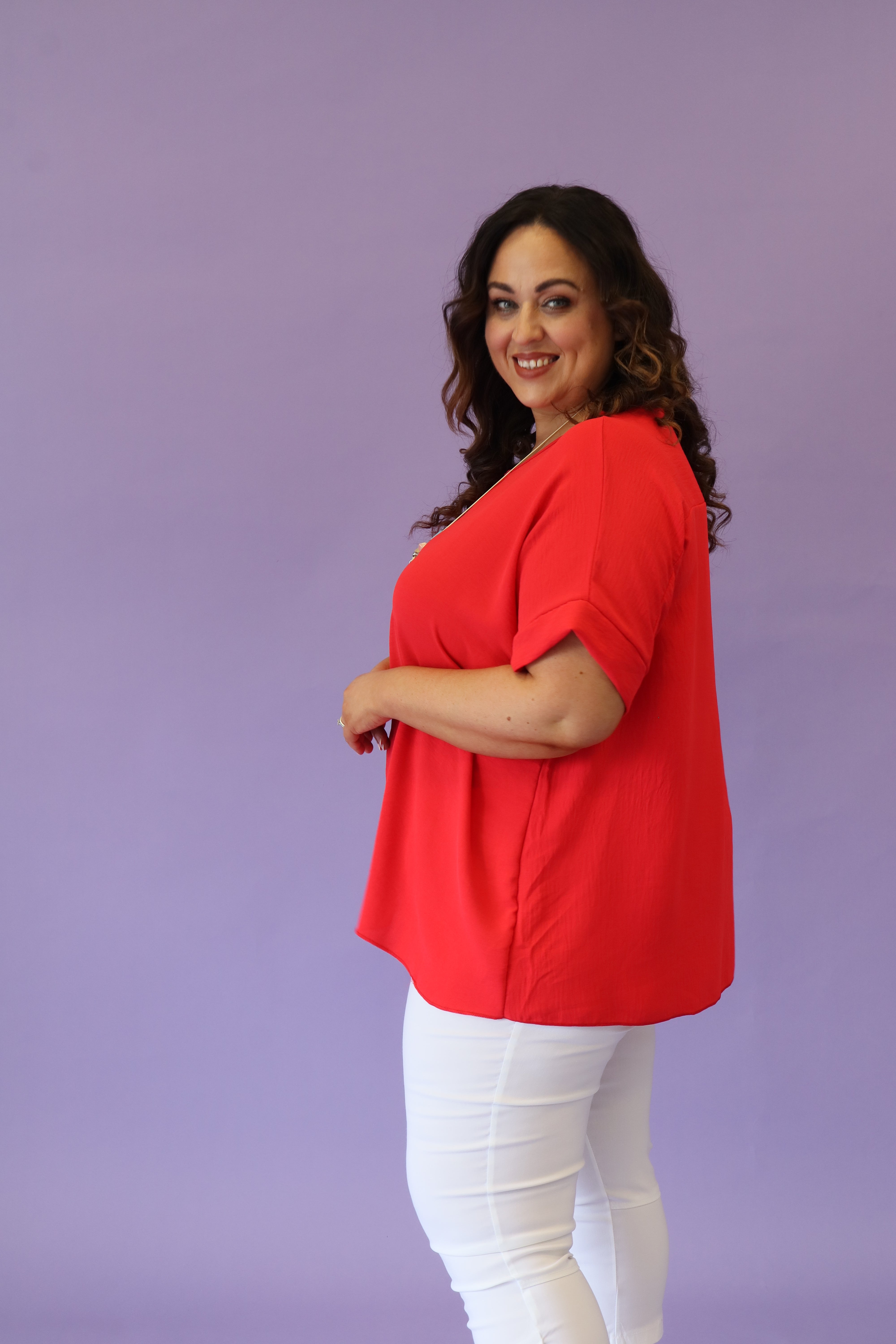 Freya Blouse in Red