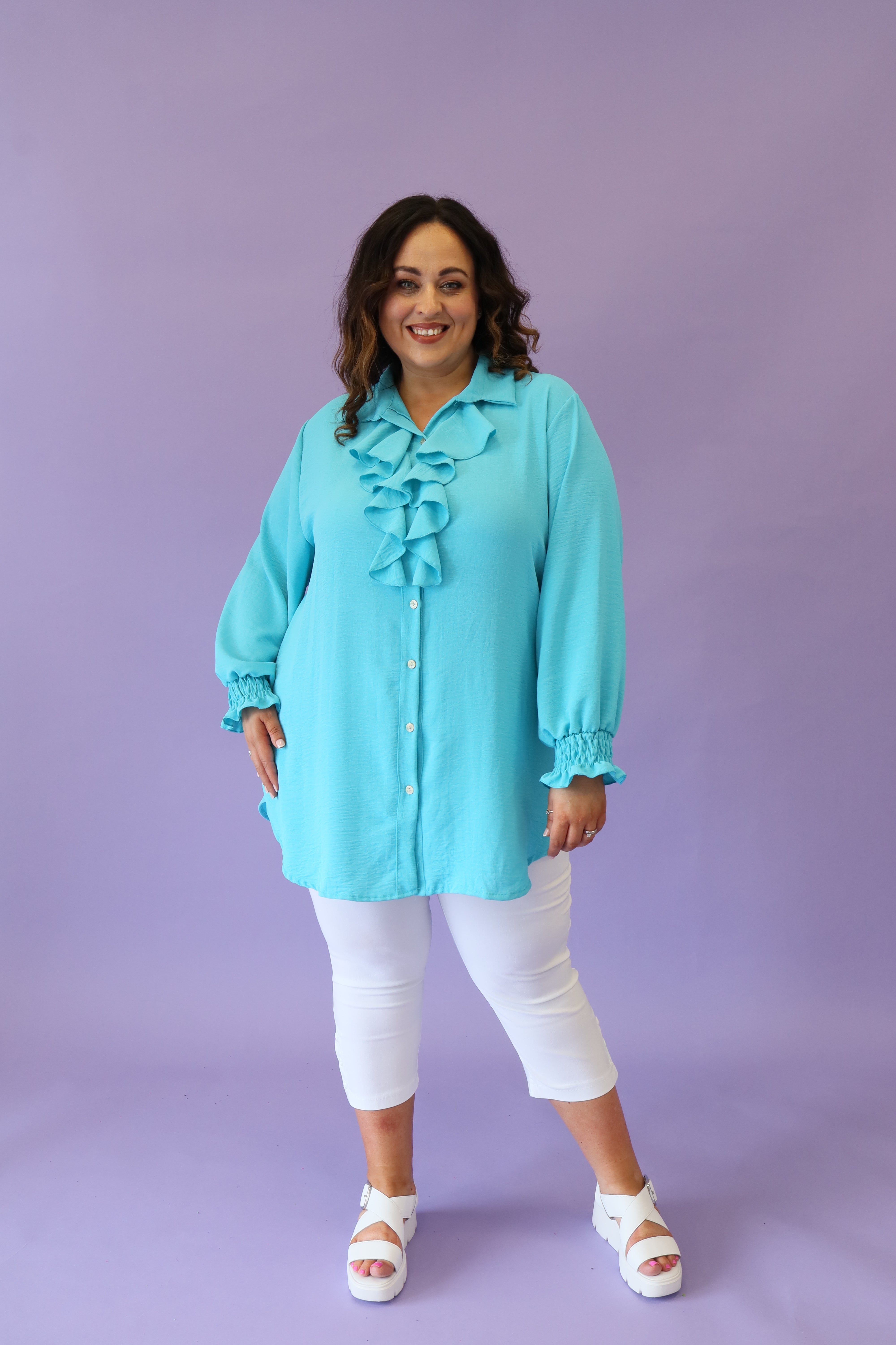 Edie Blouse in Blue