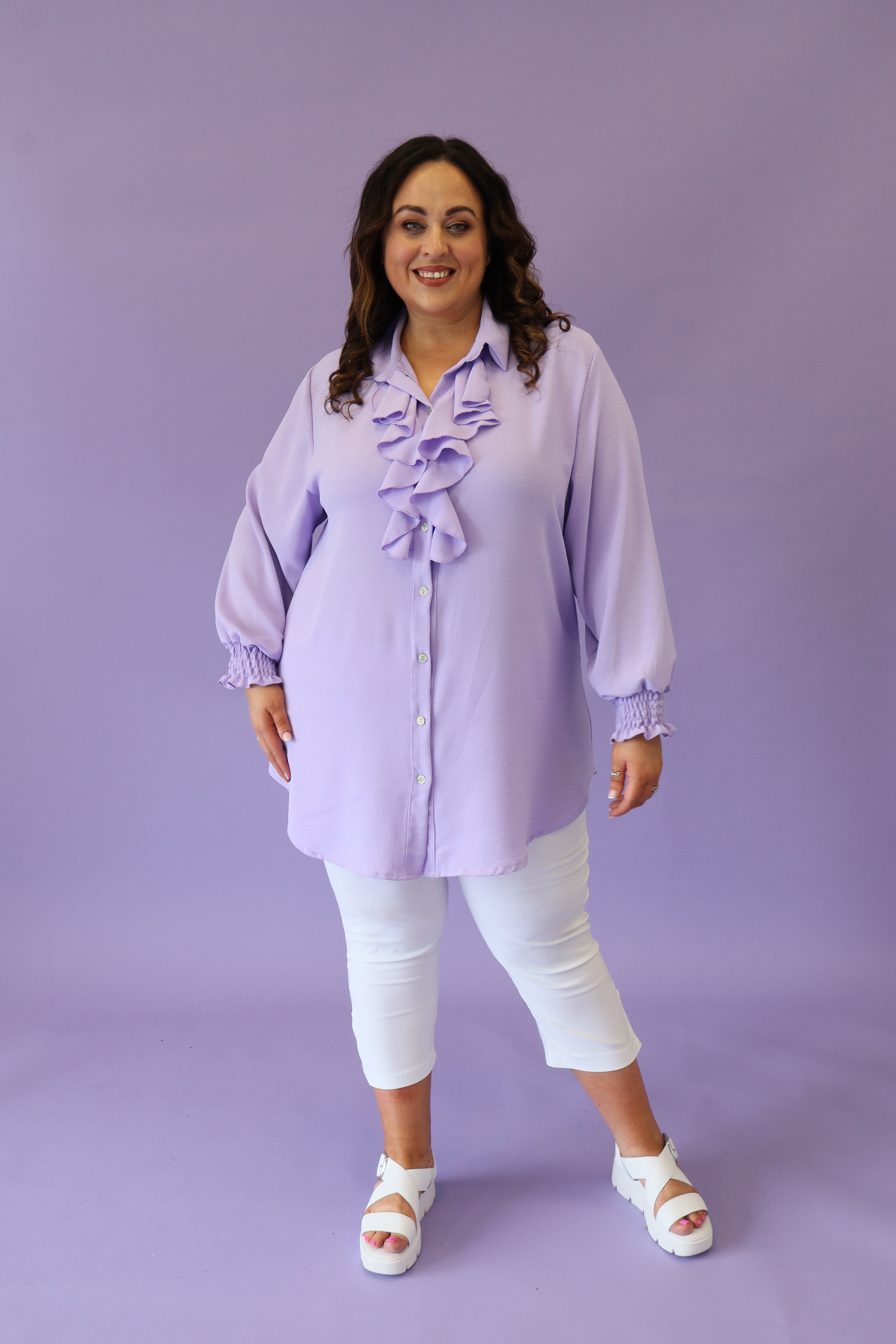 Edie Blouse in Purple