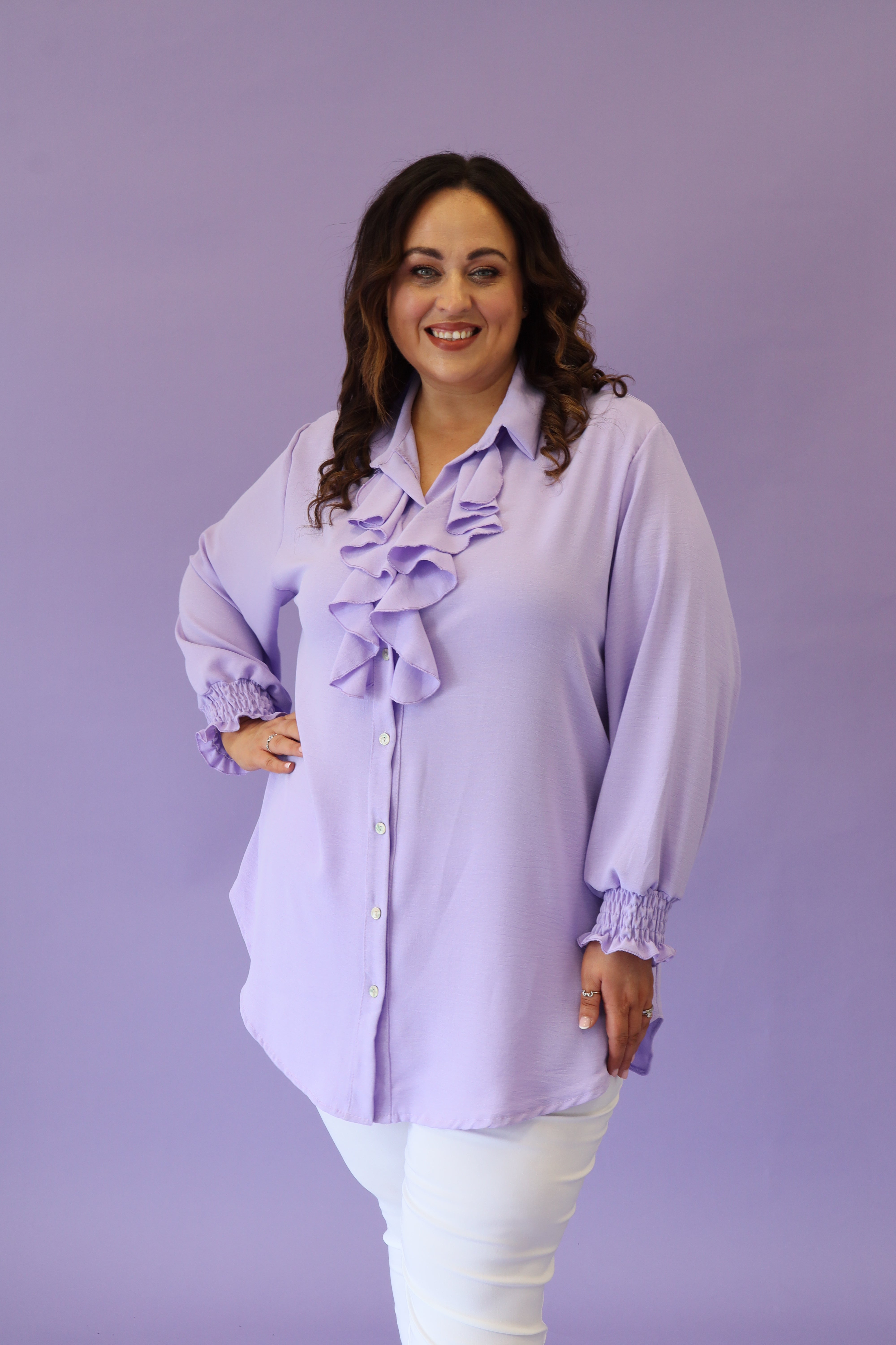 Edie Blouse in Purple