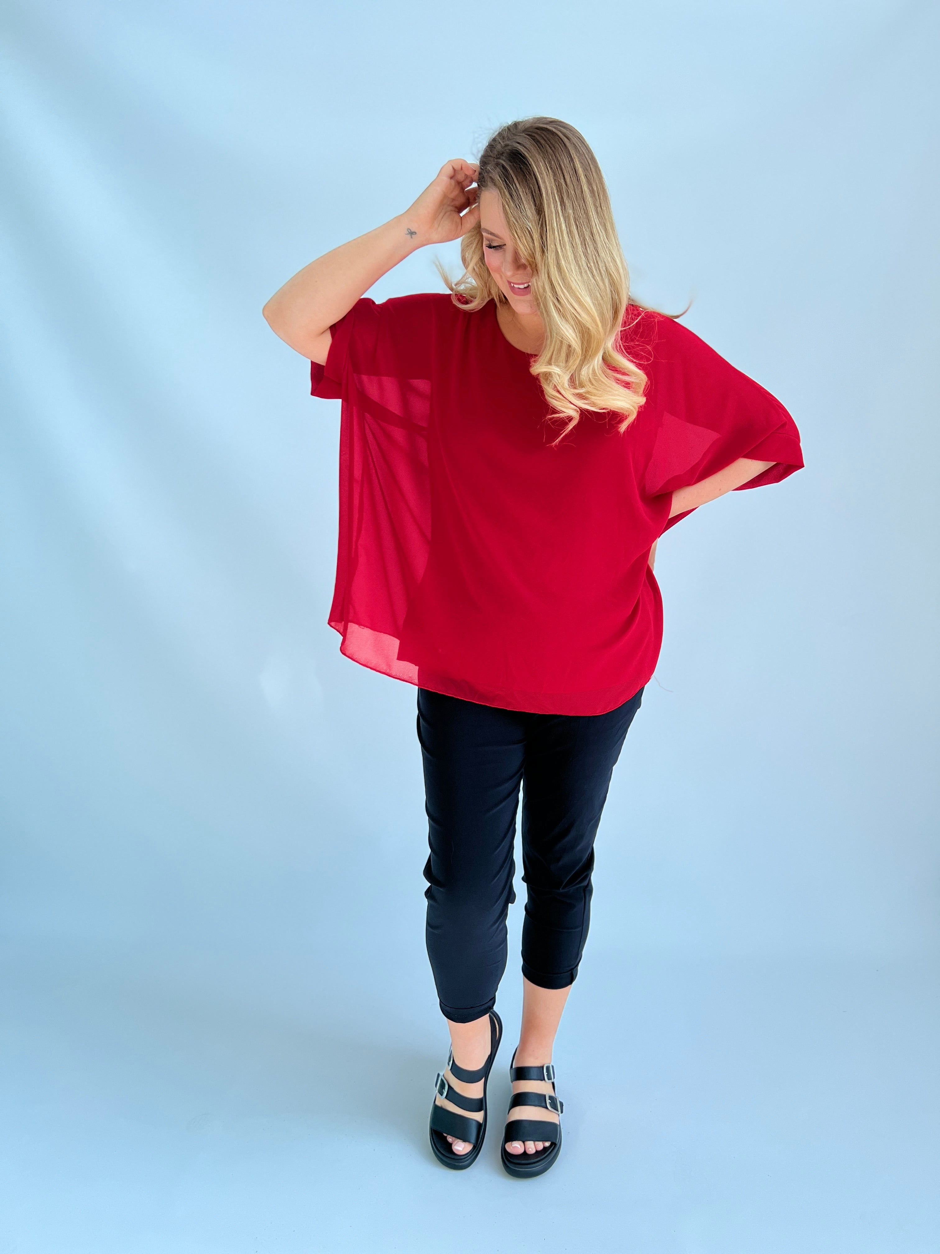 Alice Blouse in Red