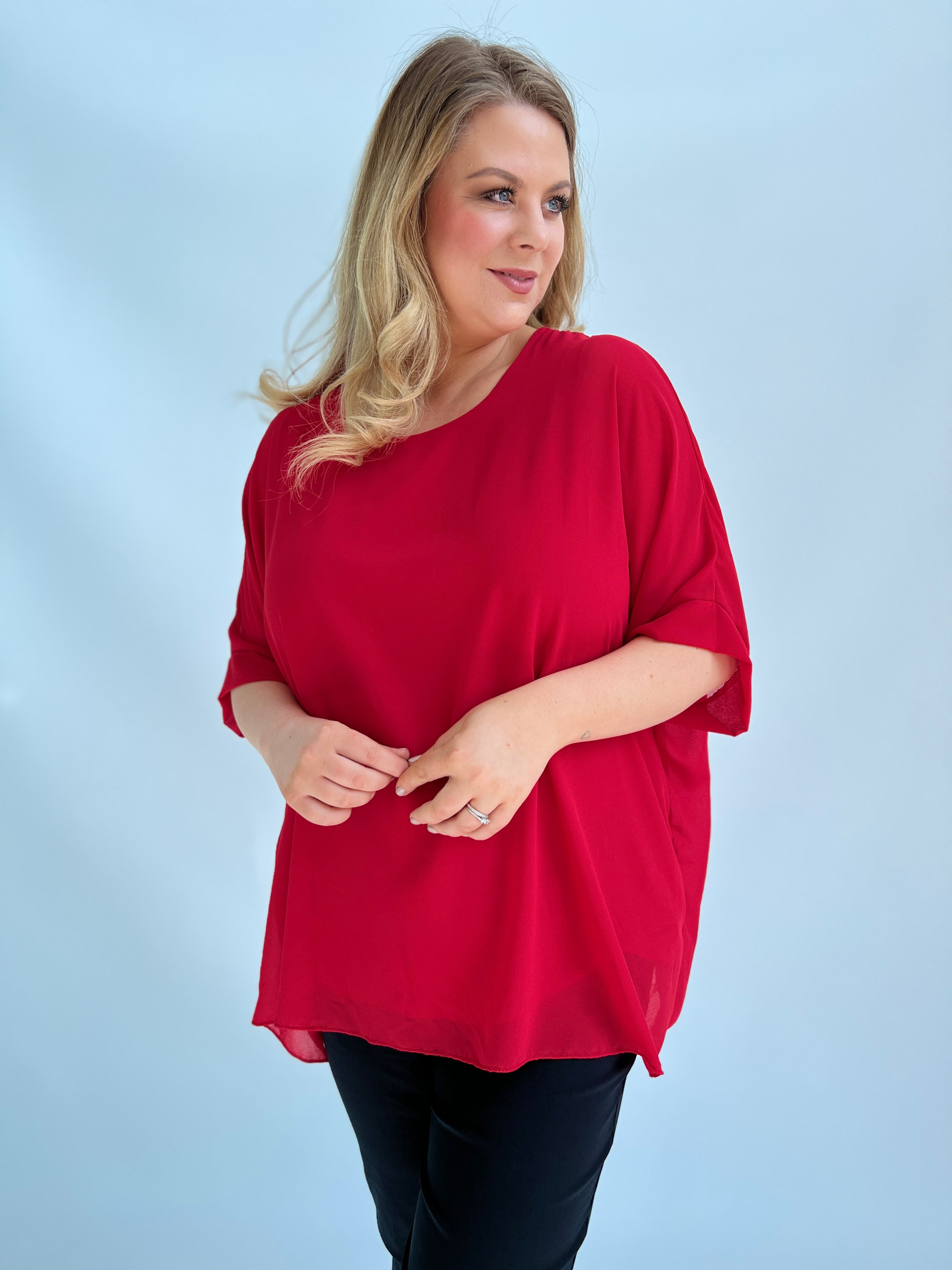 Alice Blouse in Red