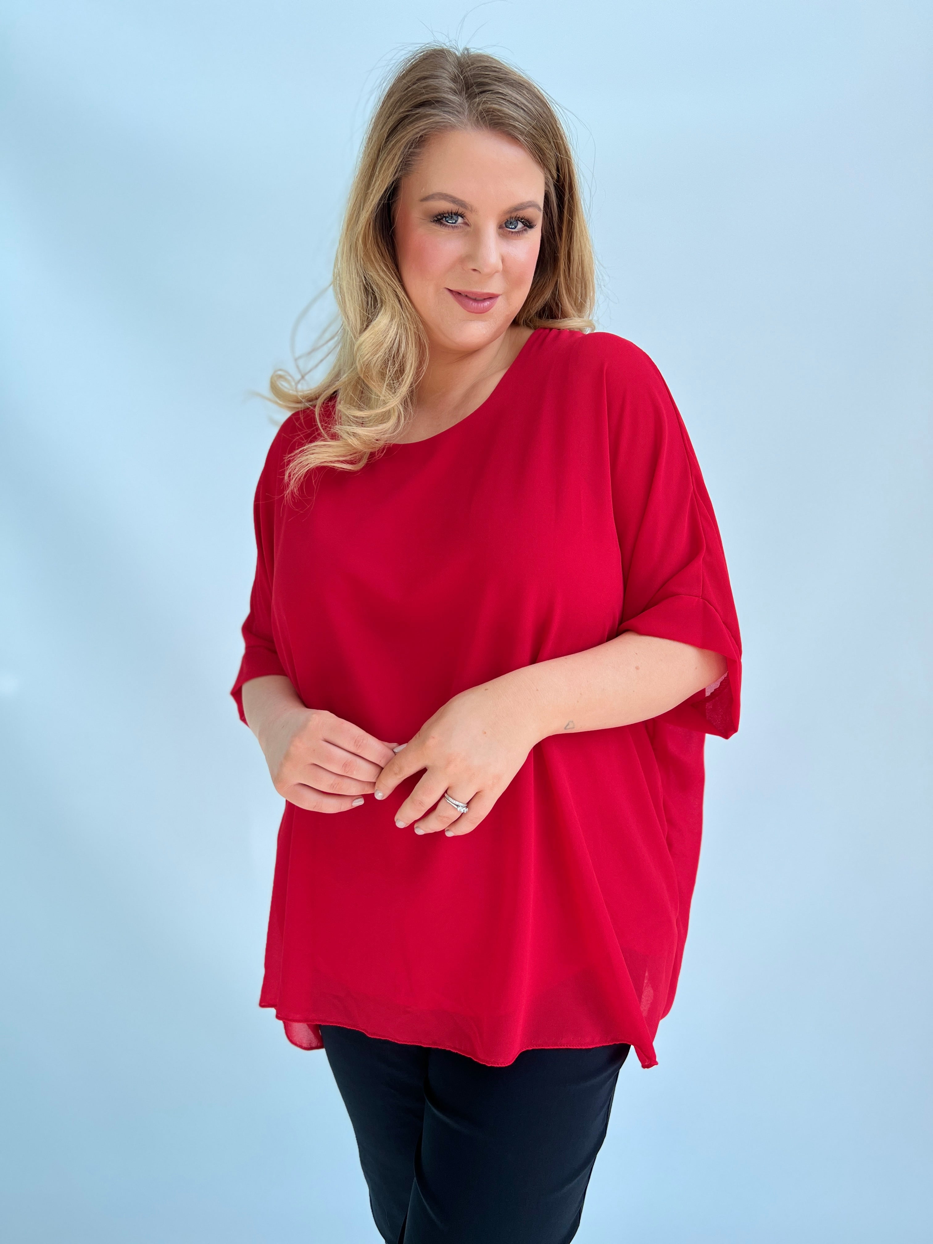 Alice Blouse in Red