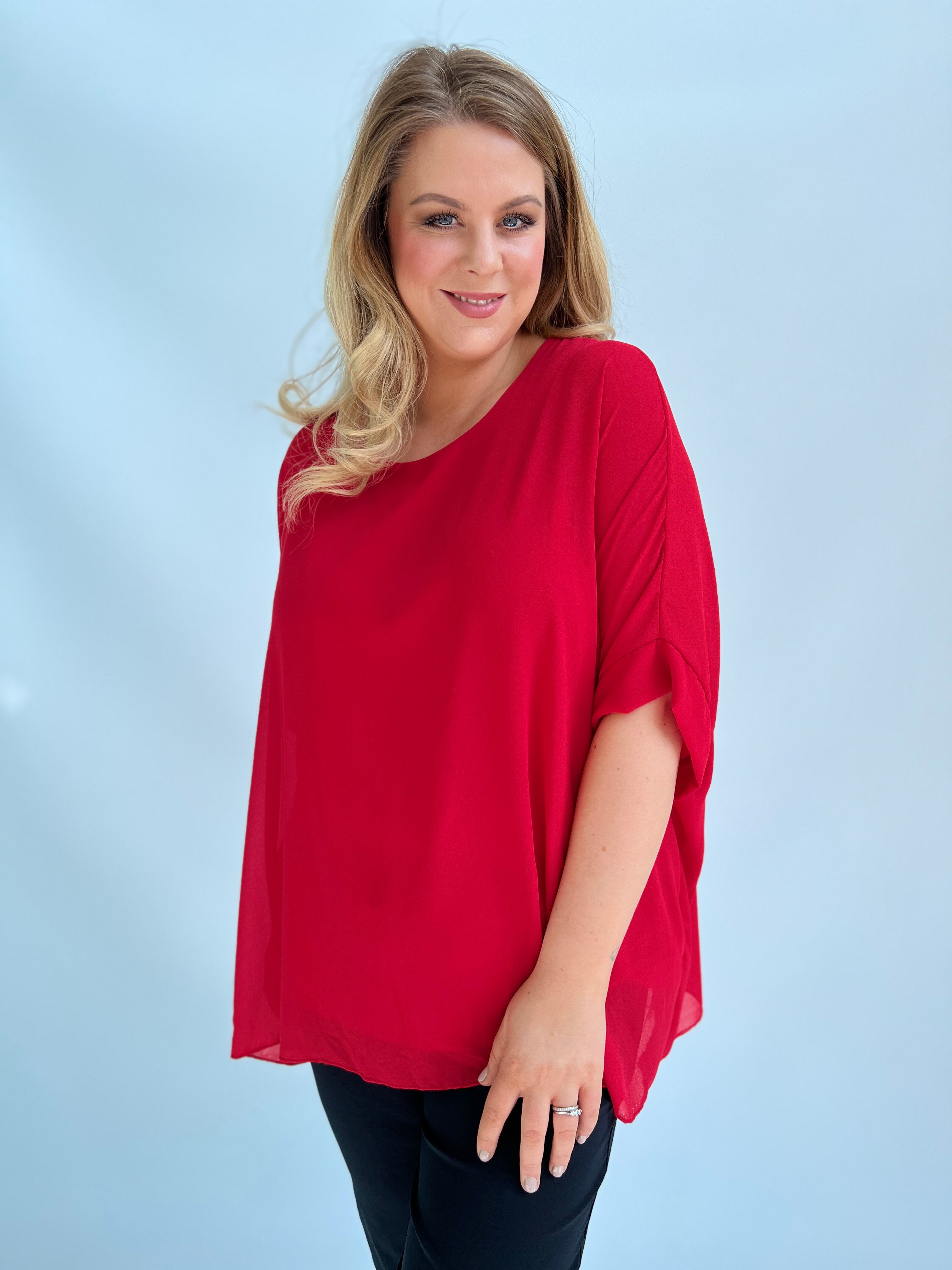 Alice Blouse in Red