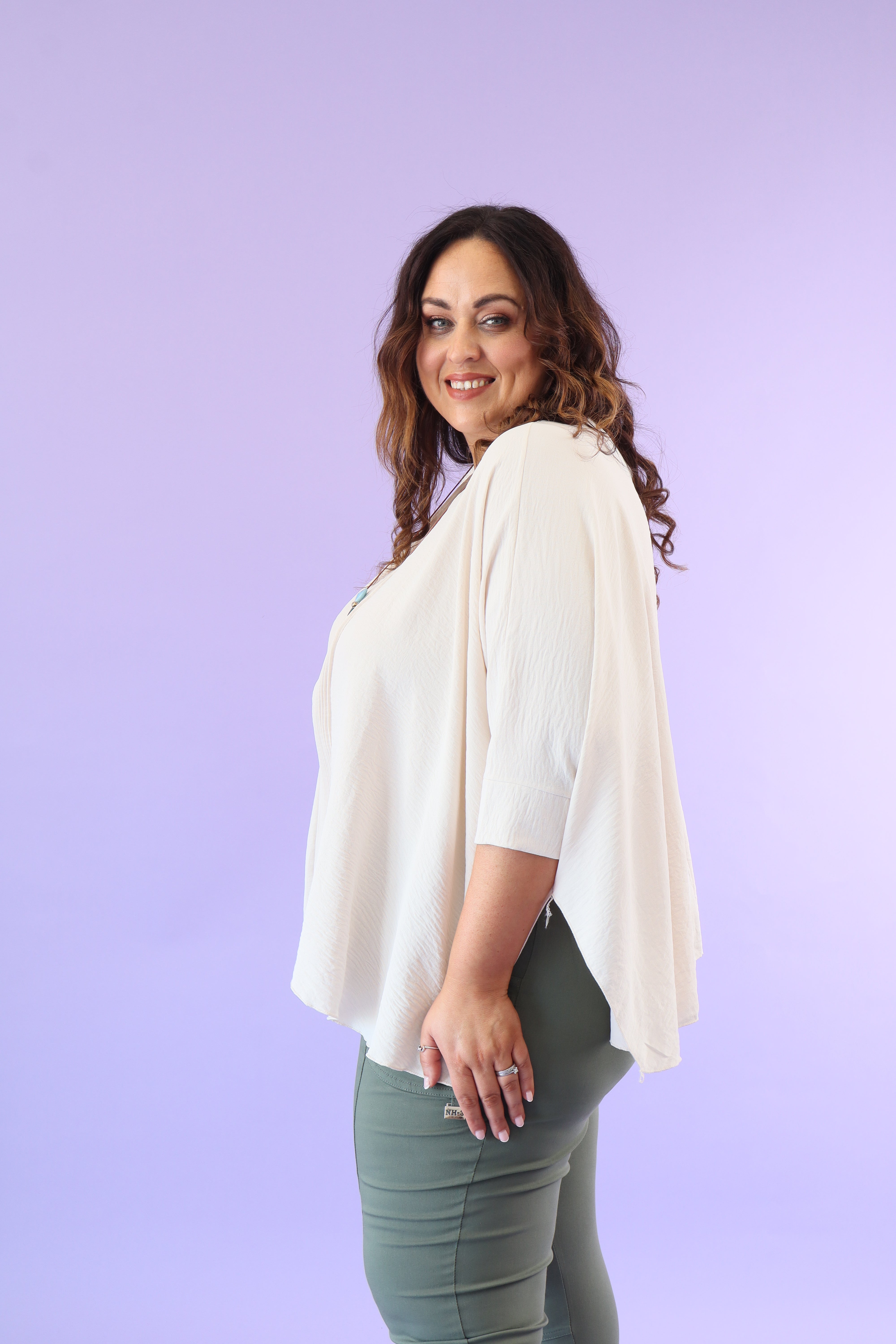 Mira Blouse in Beige