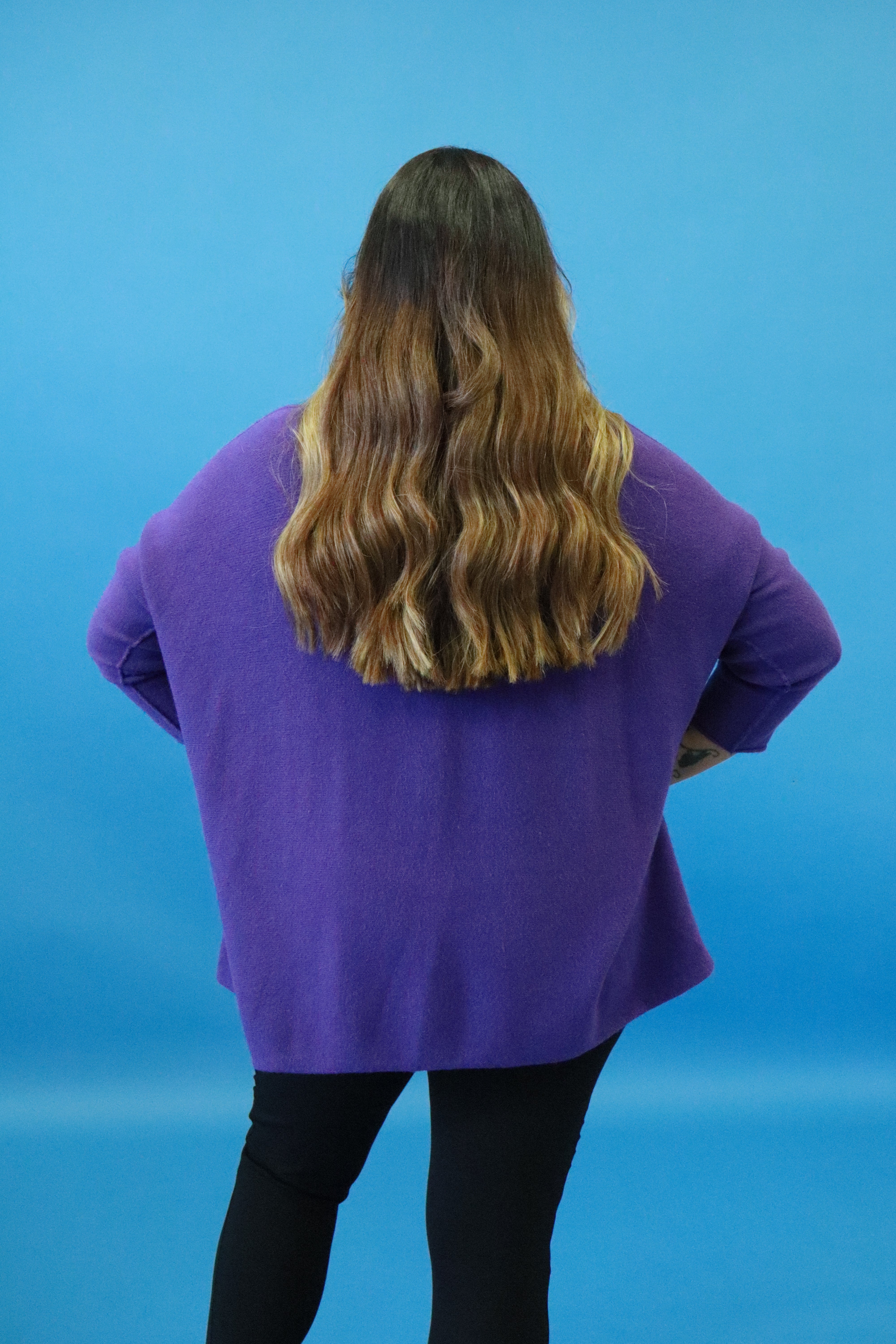 Diana Knit Jumper in Purple