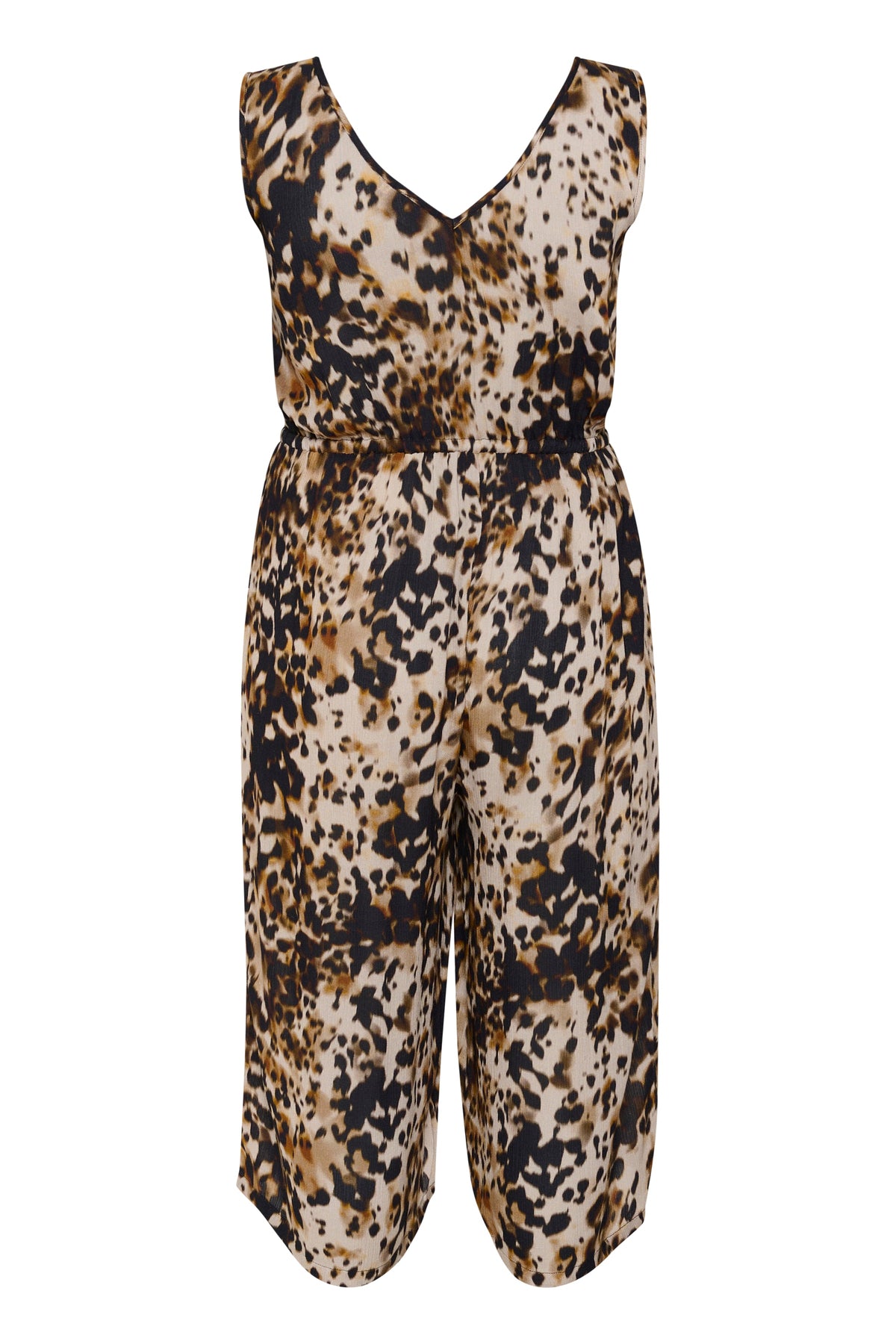 Kaffe Curve Ami Jumpsuit in Leopard Print