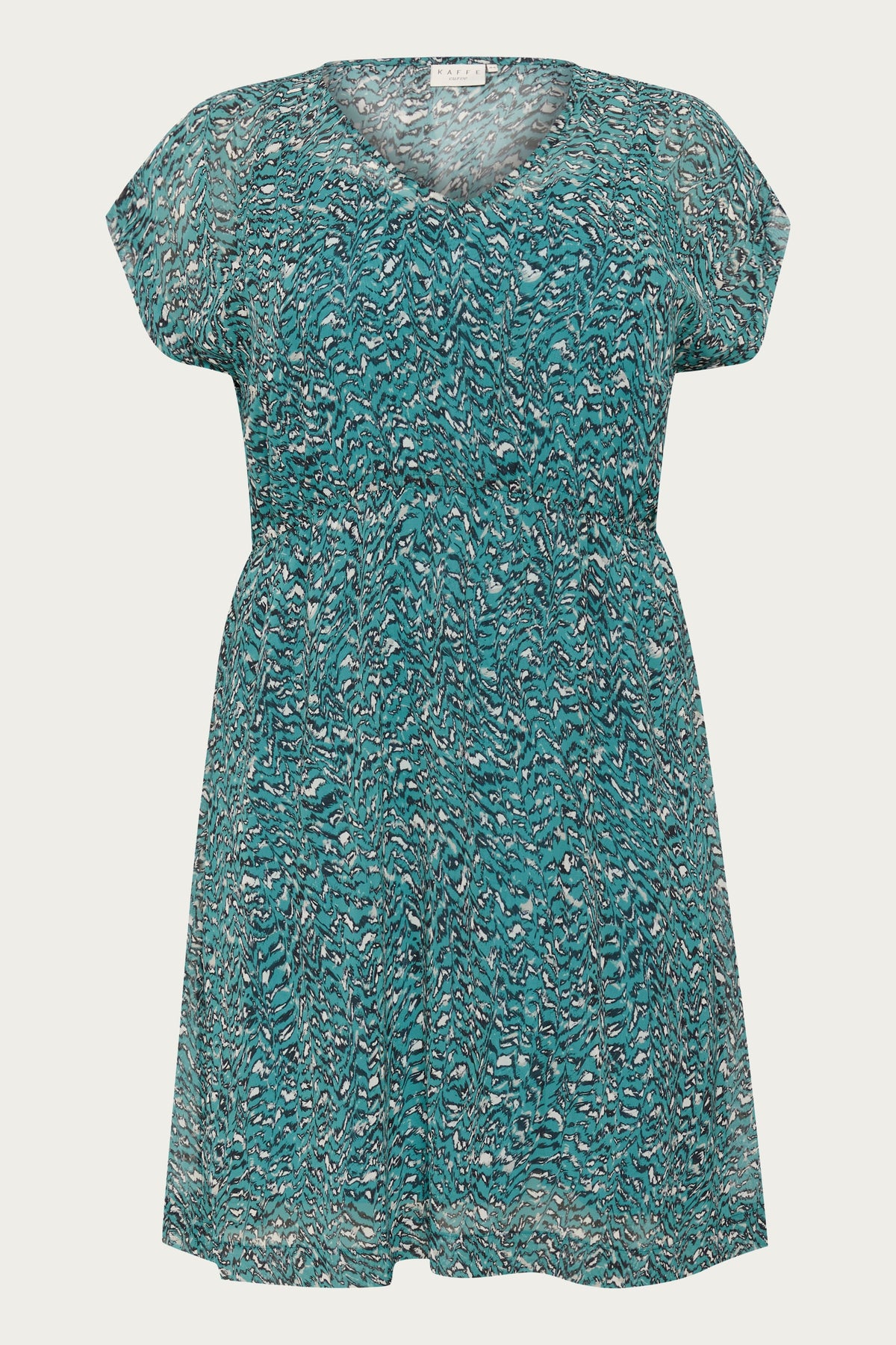 Kaffe Curve Belia Dress in Teal