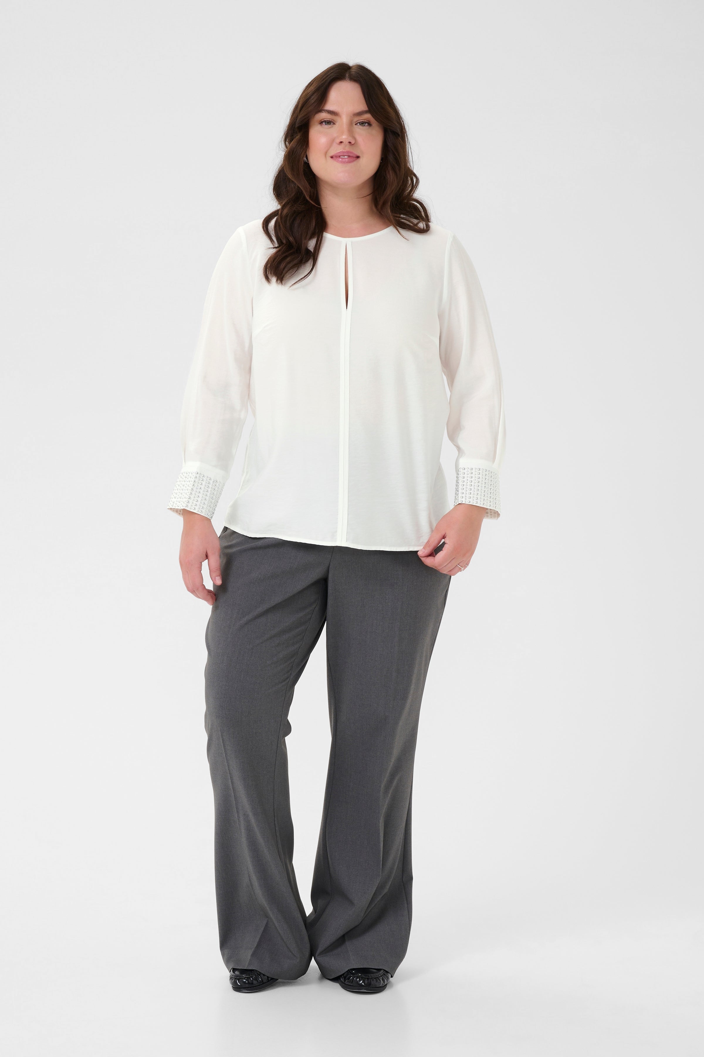 Kaffe Curve Cenia Blouse in White