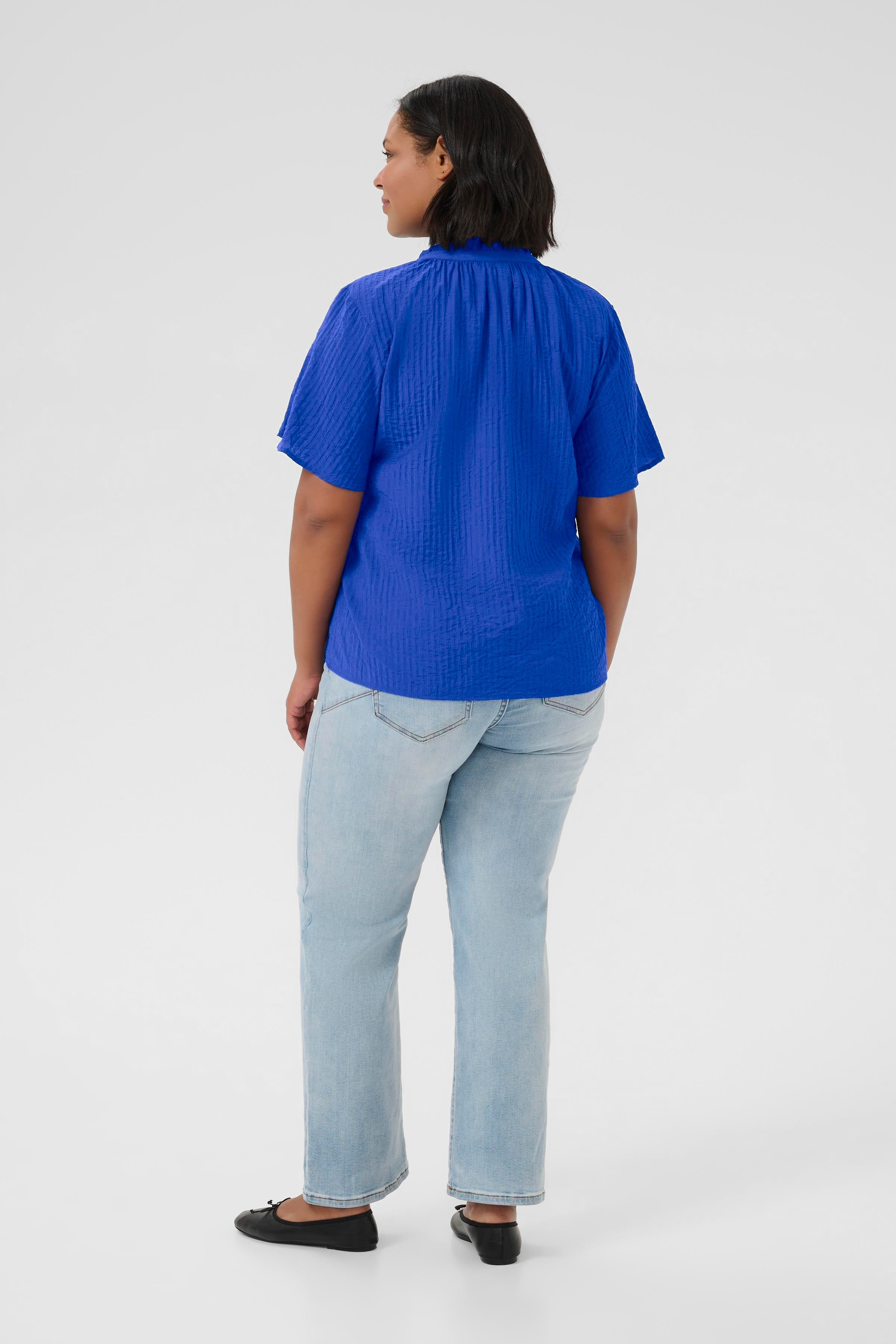 Kaffe Curve Lisana Blouse in Blue
