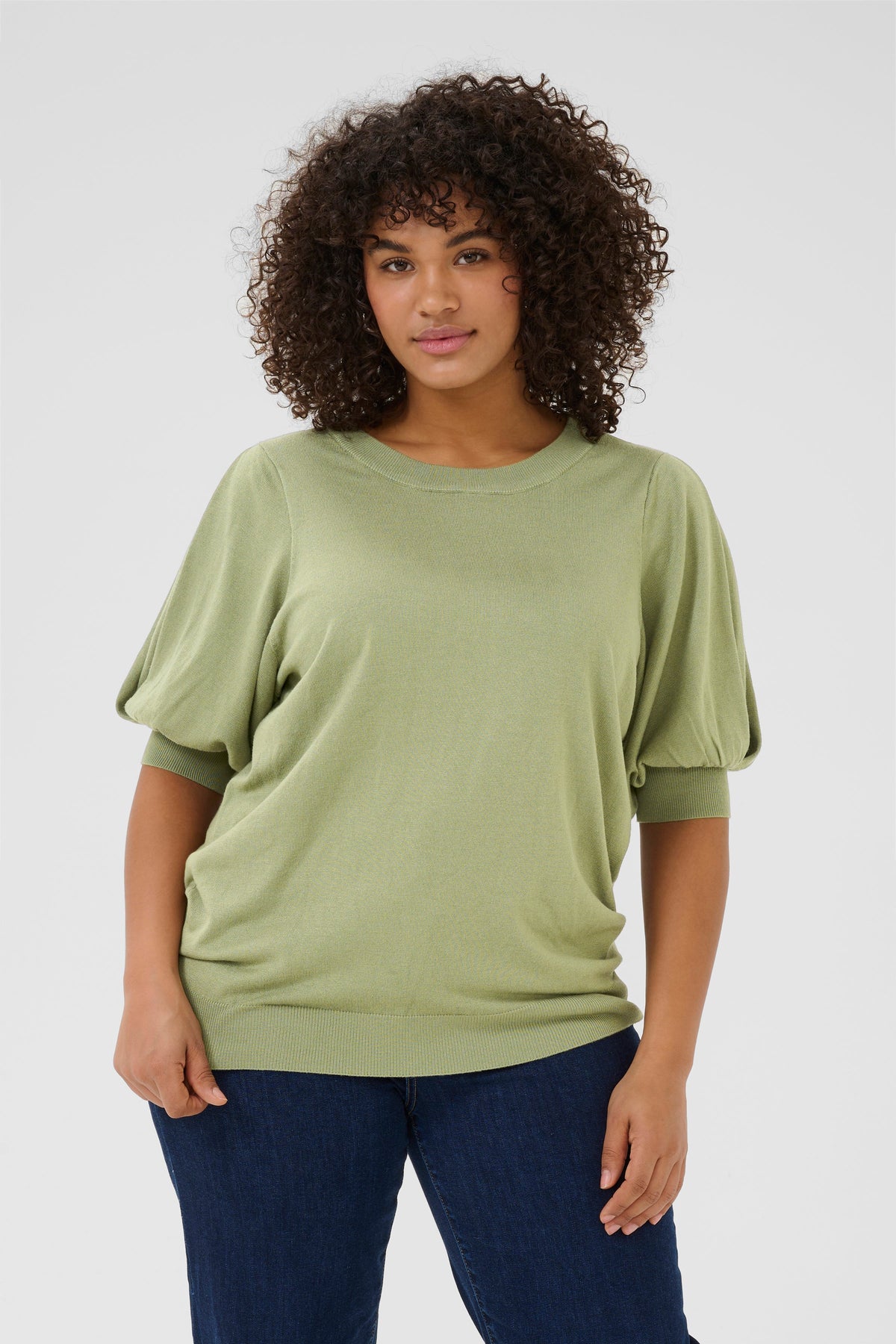 Kaffe Curve Loni Knit in Green
