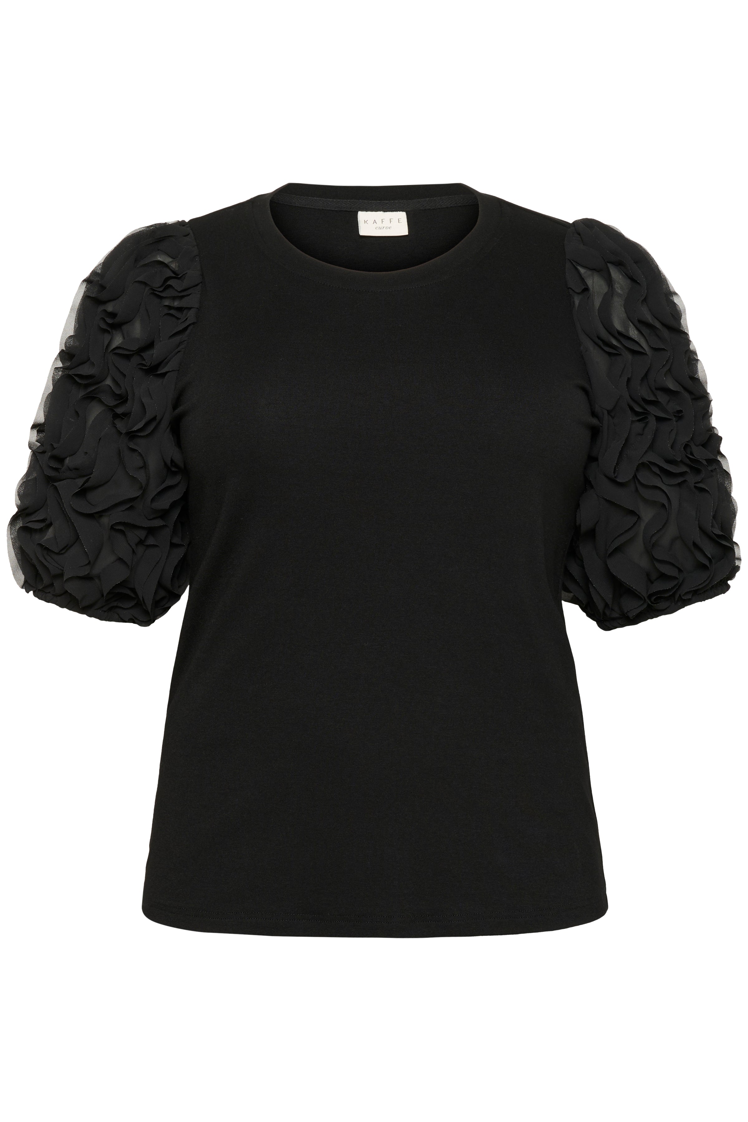 Kaffe Curve Lucinda T-Shirt in Black