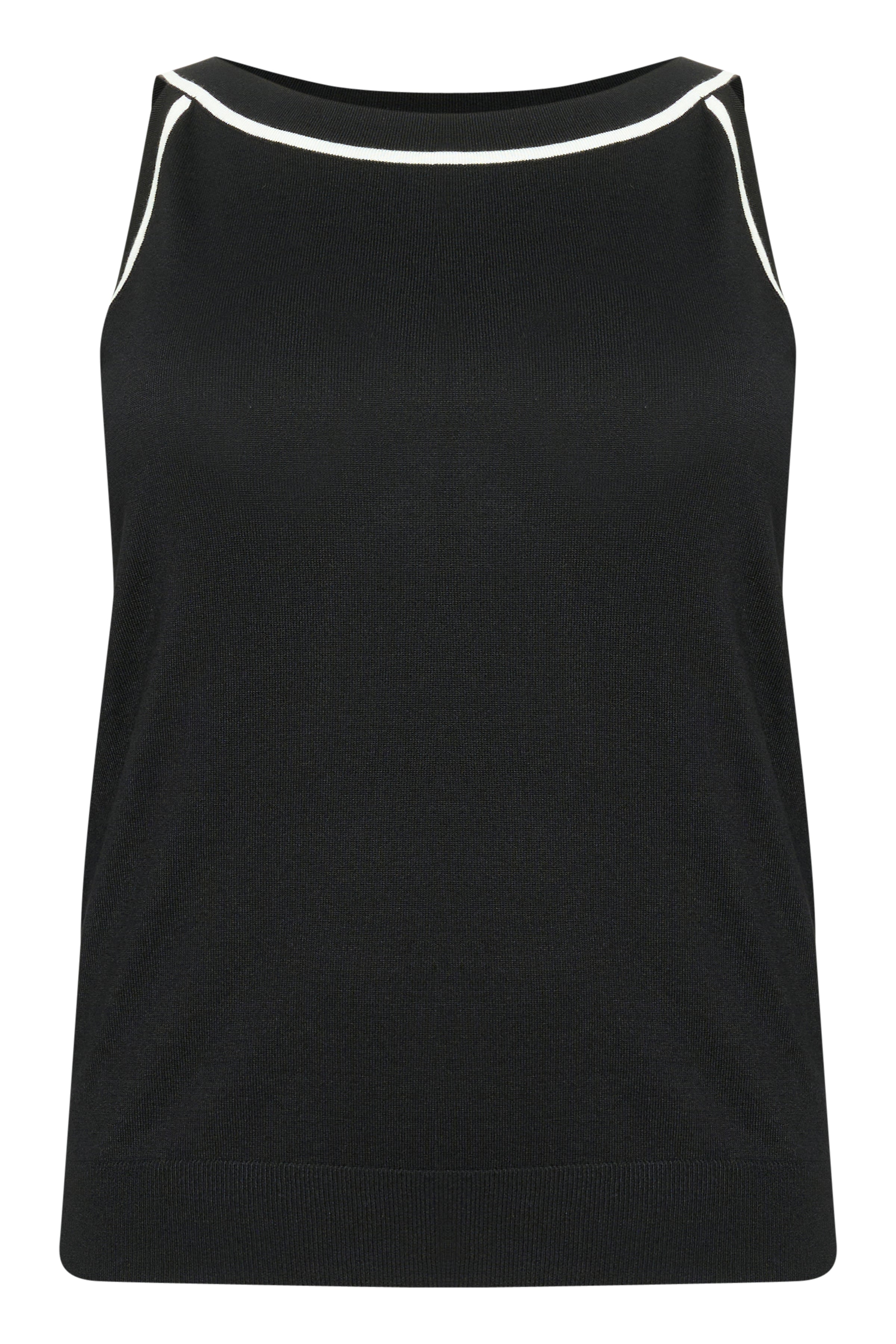 Kaffe Curve Mallie Knit Vest in Black