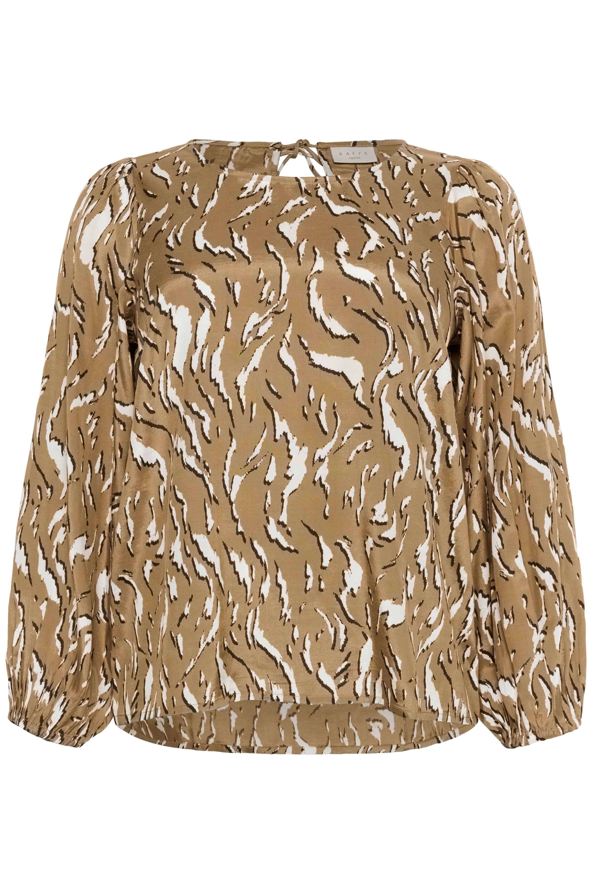 Kaffe Curve Milina Blouse in Tan