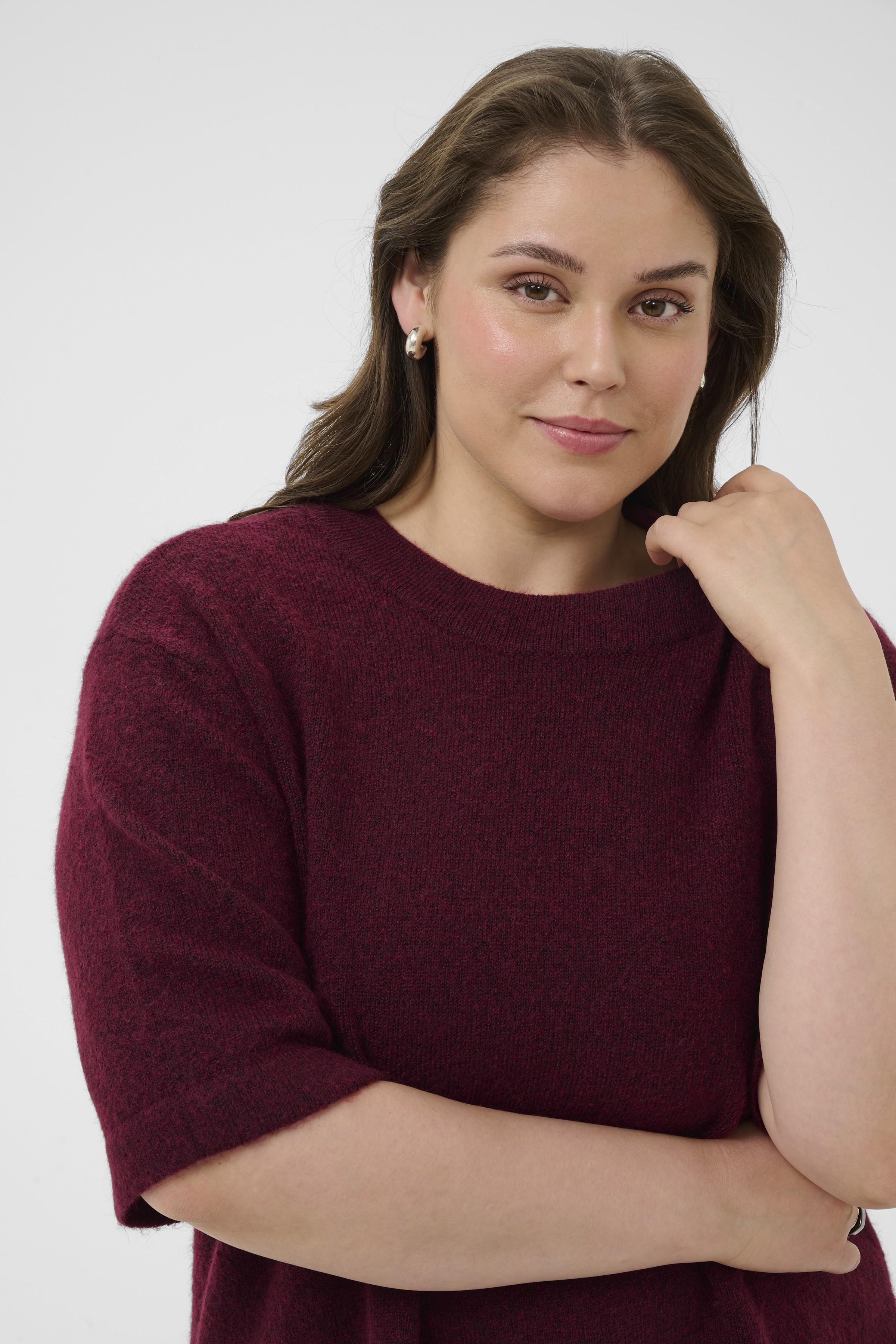 Kaffe Curve Niela Jumper in Wine