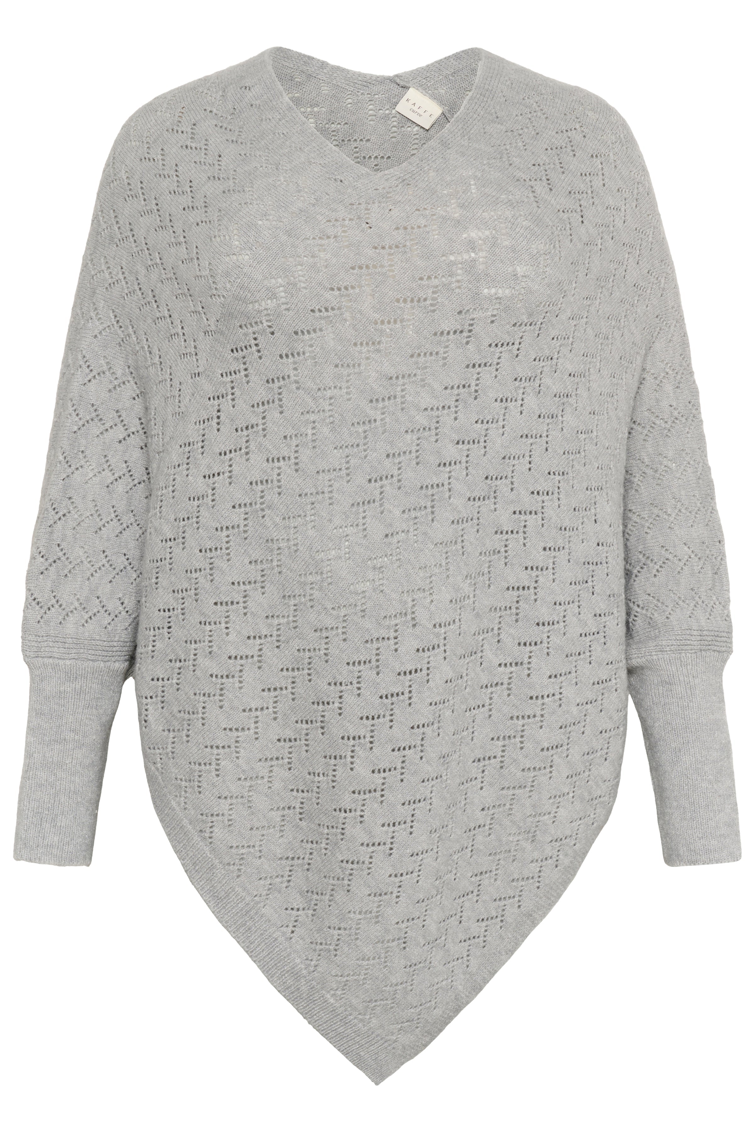 Kaffe Curve Olina Poncho in Grey