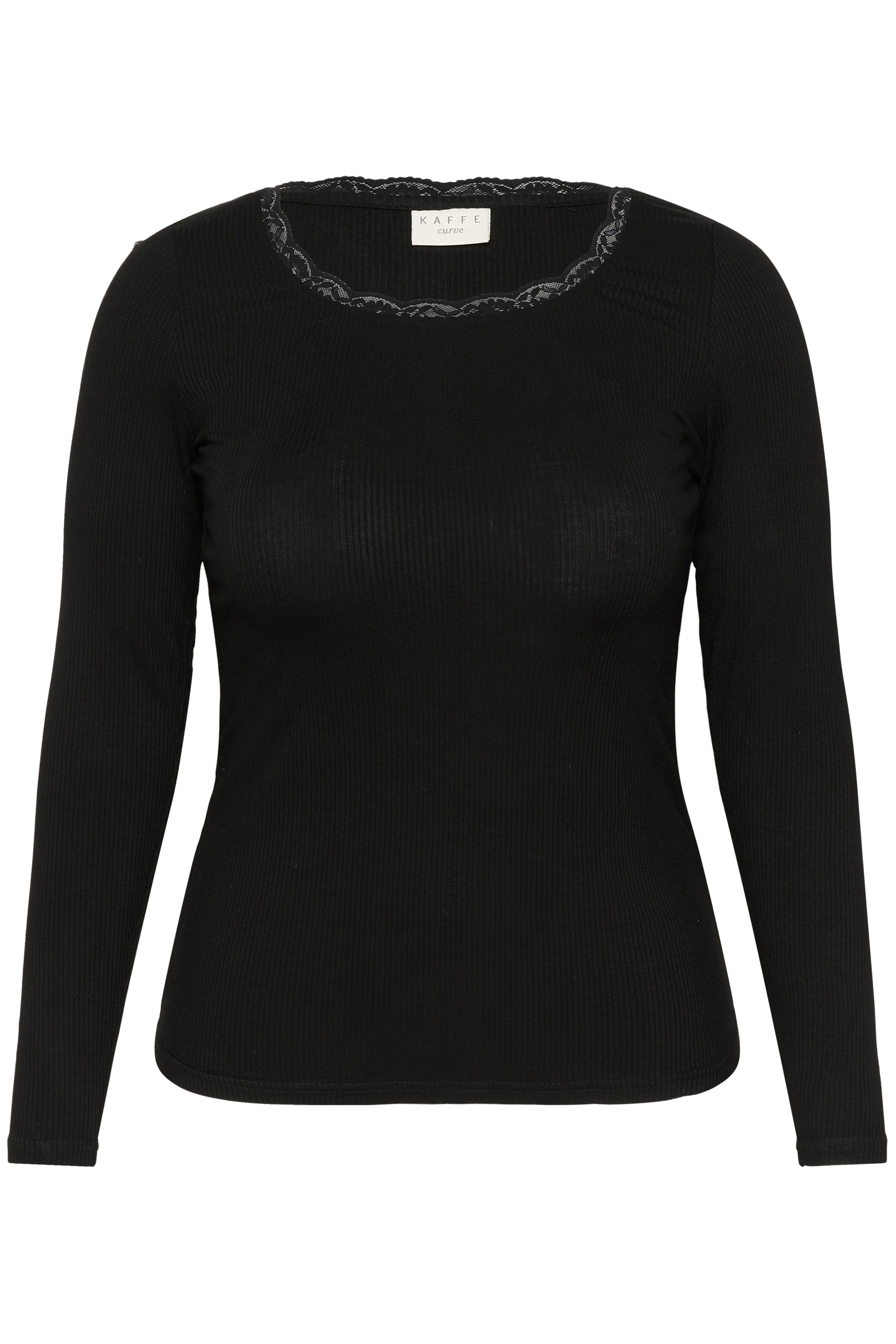 Kaffe Curve Omia T-Shirt in Black