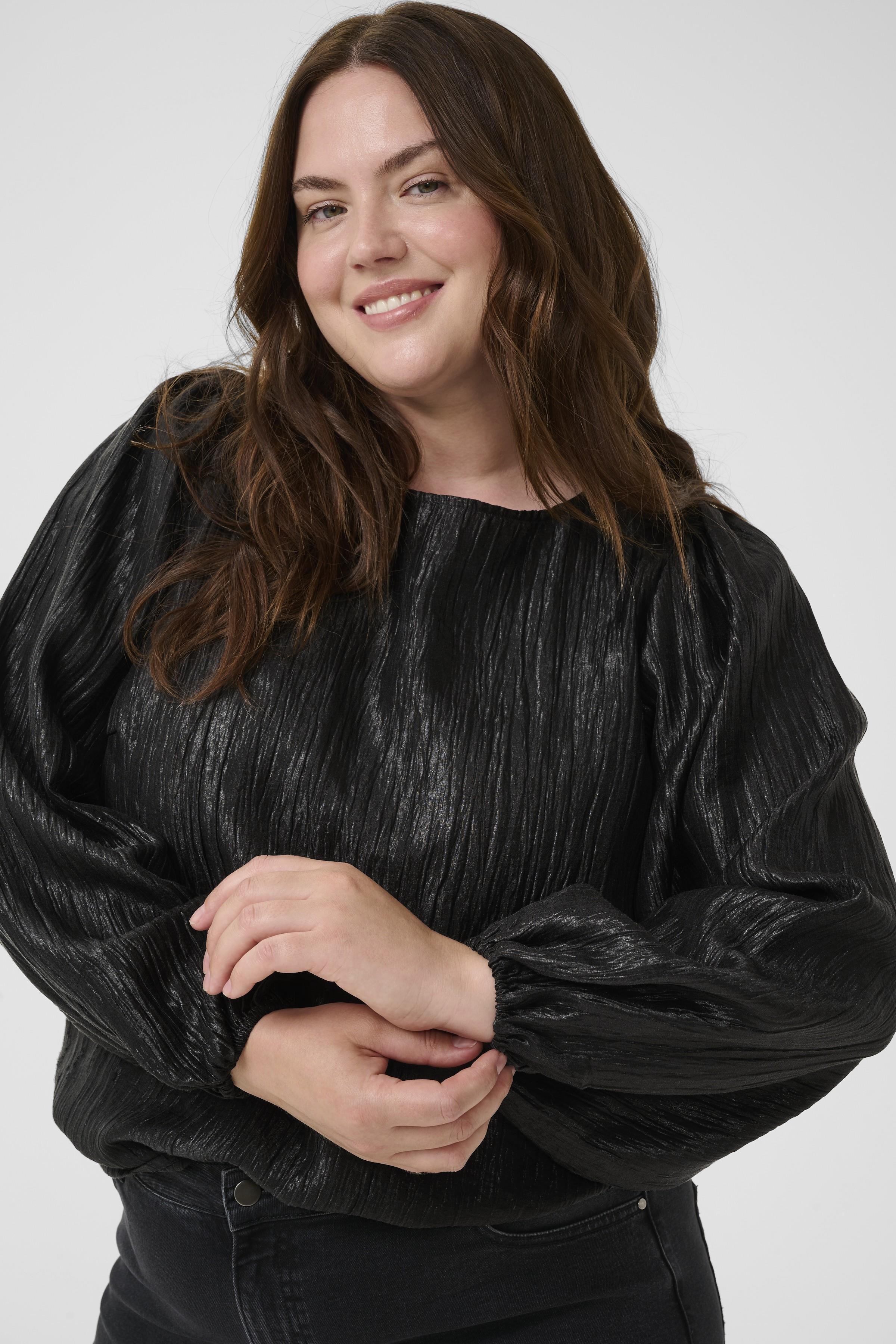 Kaffe Curve Rizza Blouse in Black