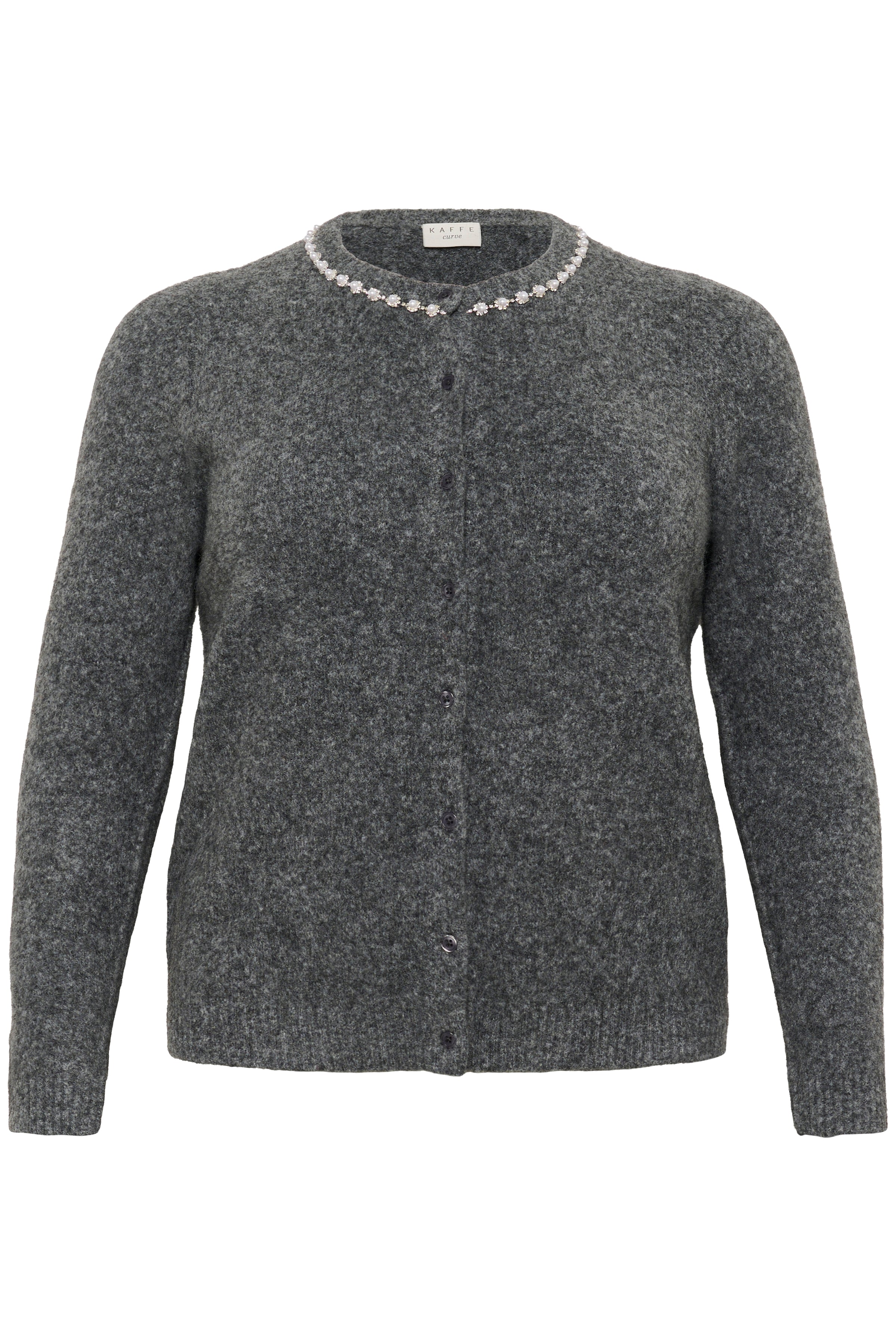 Kaffe Curve Roxia Cardigan in Grey