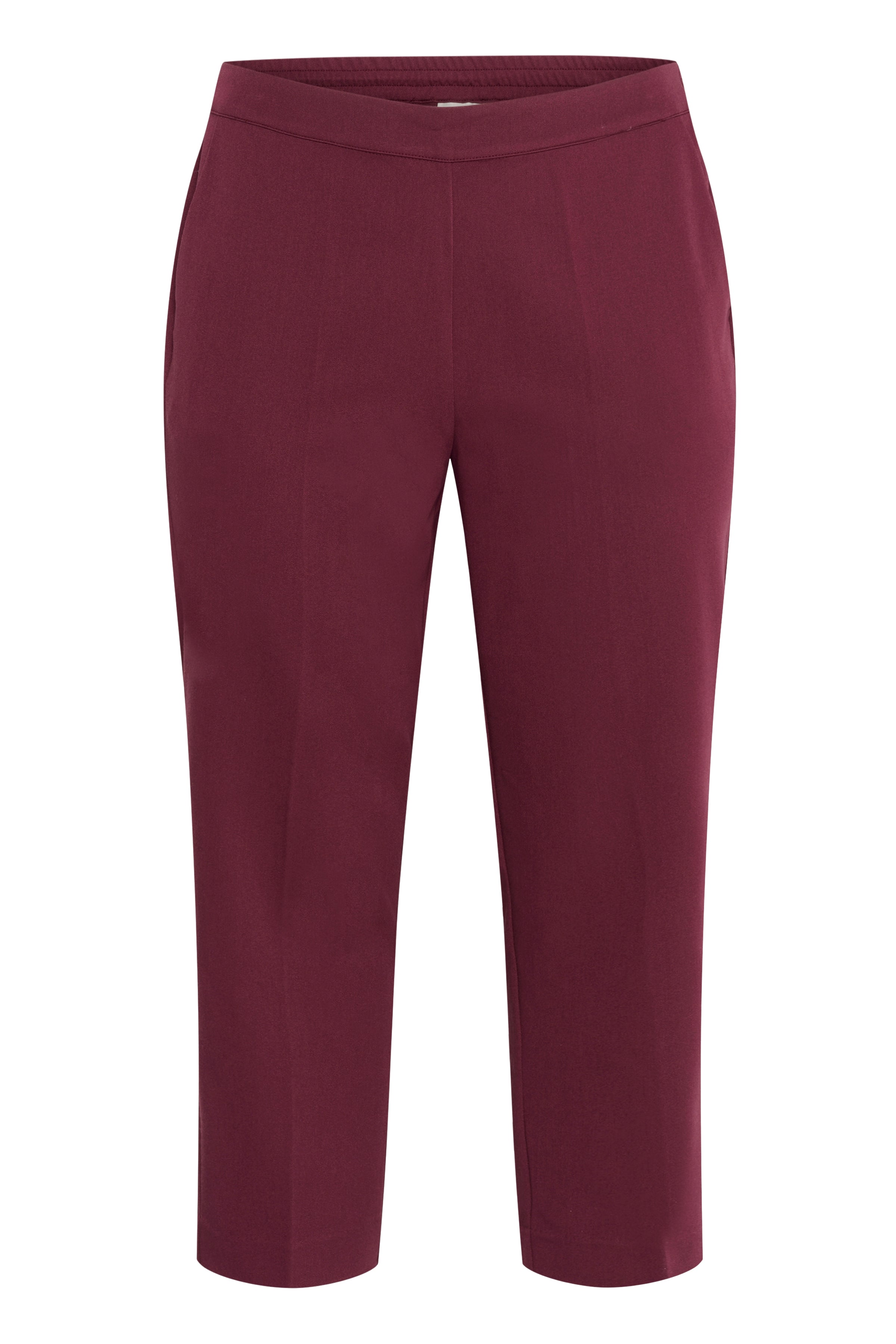 Kaffe Curve Sakira Crop Trousers in Wine